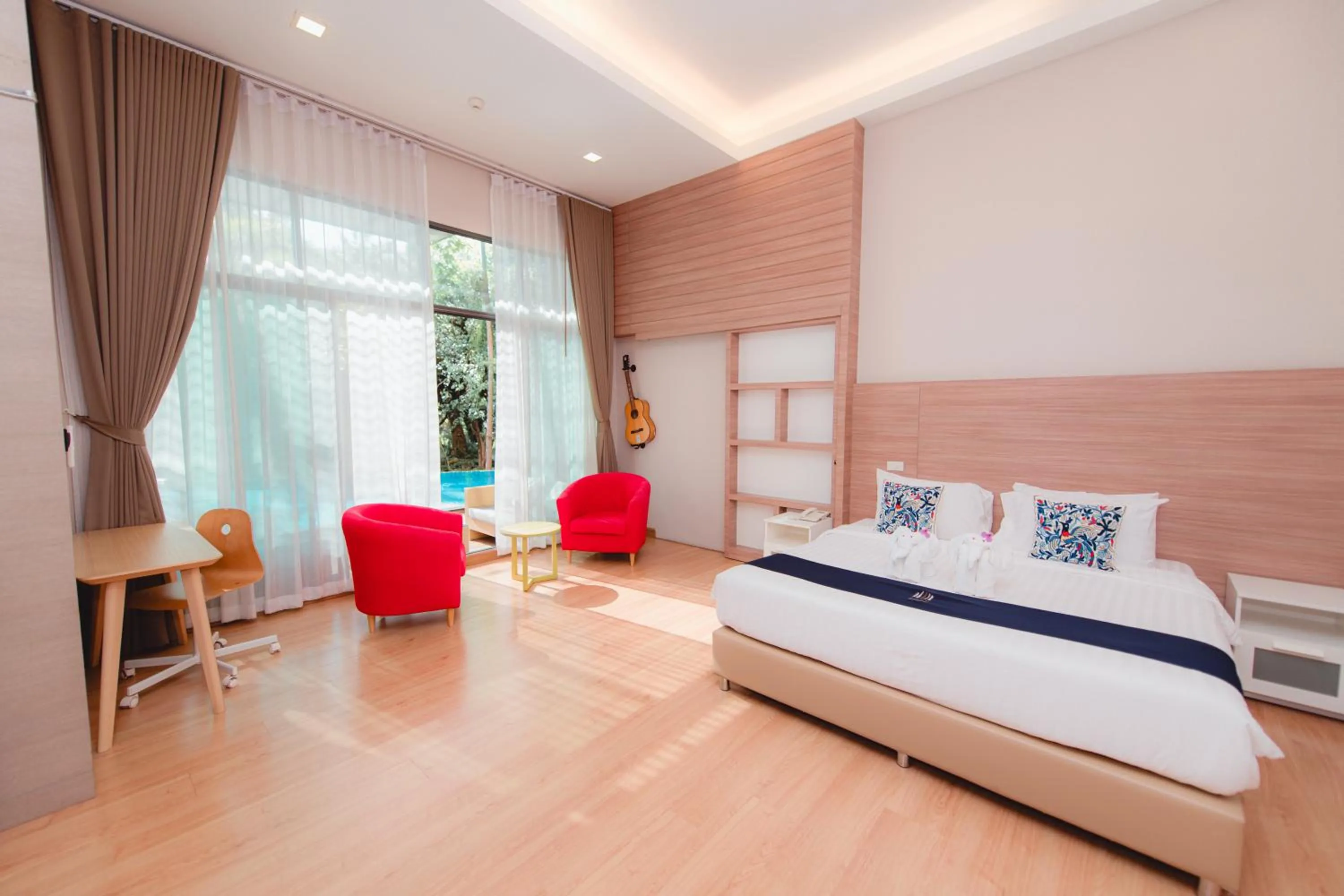 Bed in Treescape Resort Chiangmai