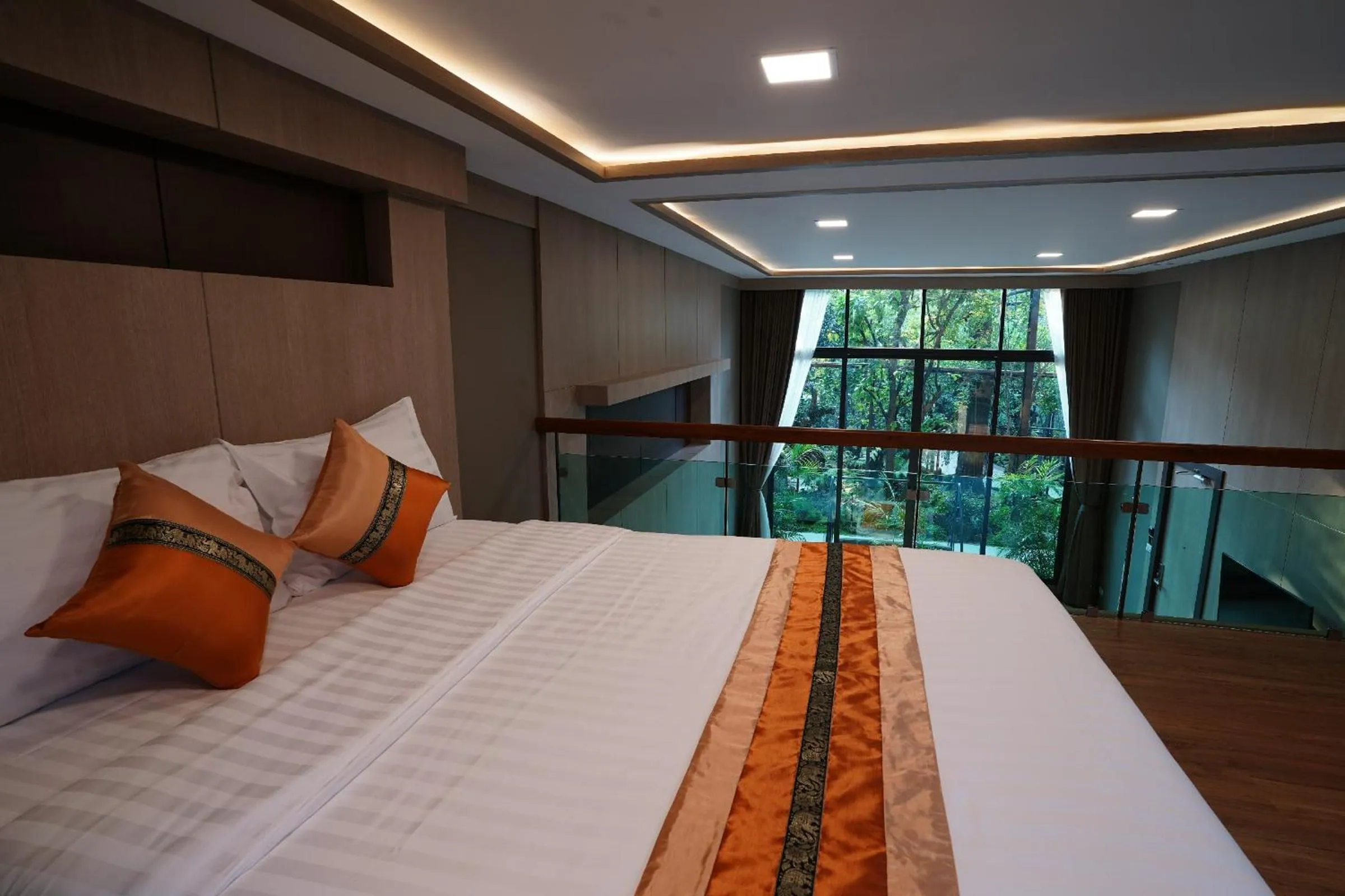 Bed in Treescape Resort Chiangmai