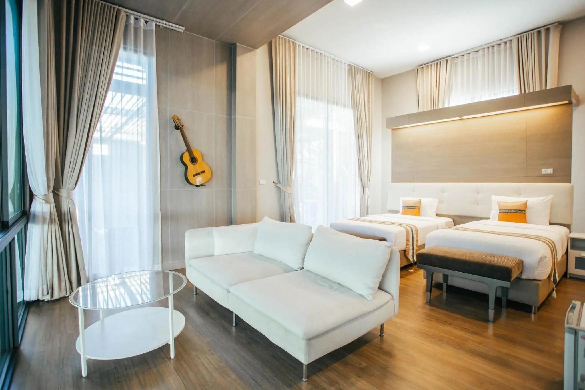 Bed in Treescape Resort Chiangmai