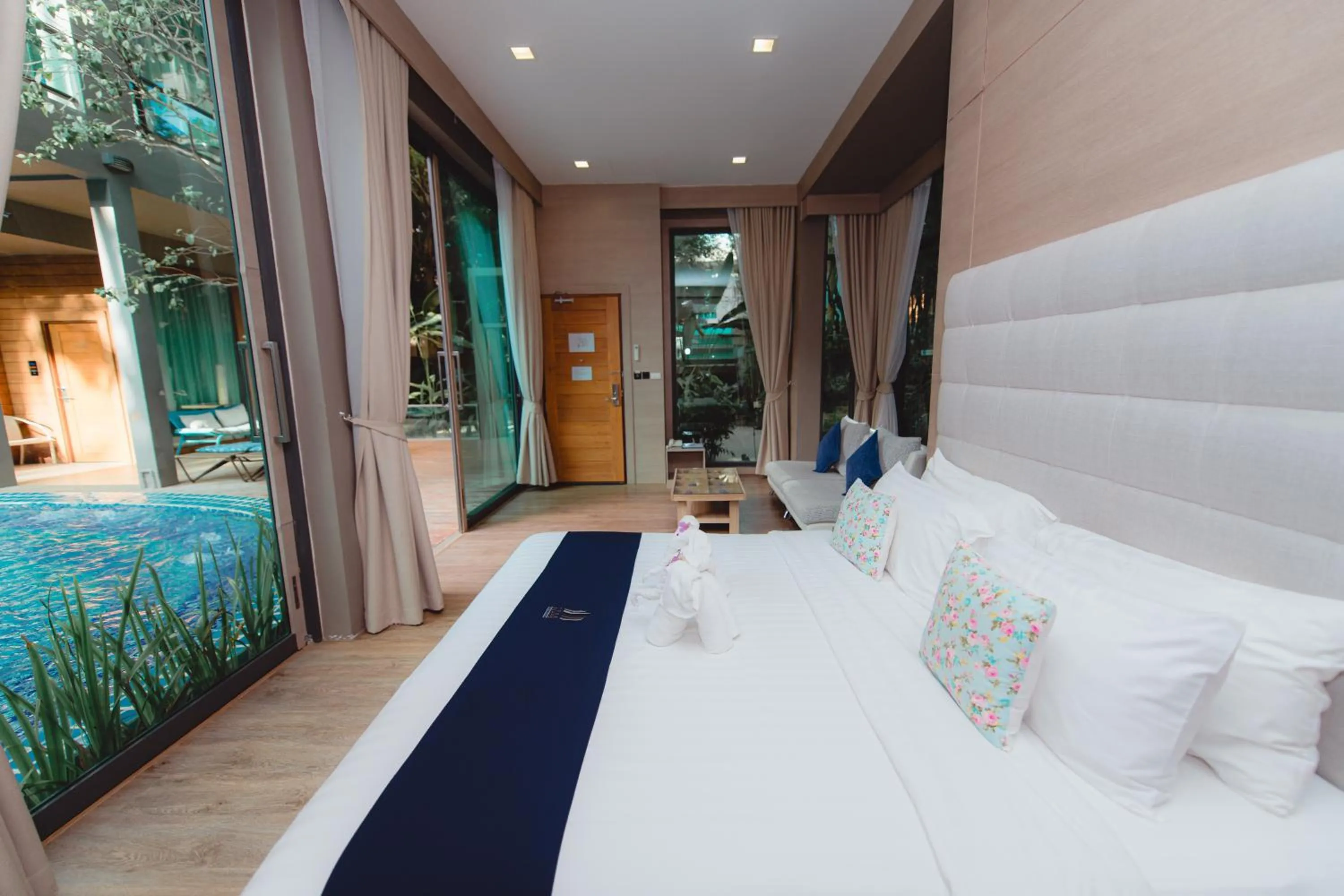 Bed in Treescape Resort Chiangmai