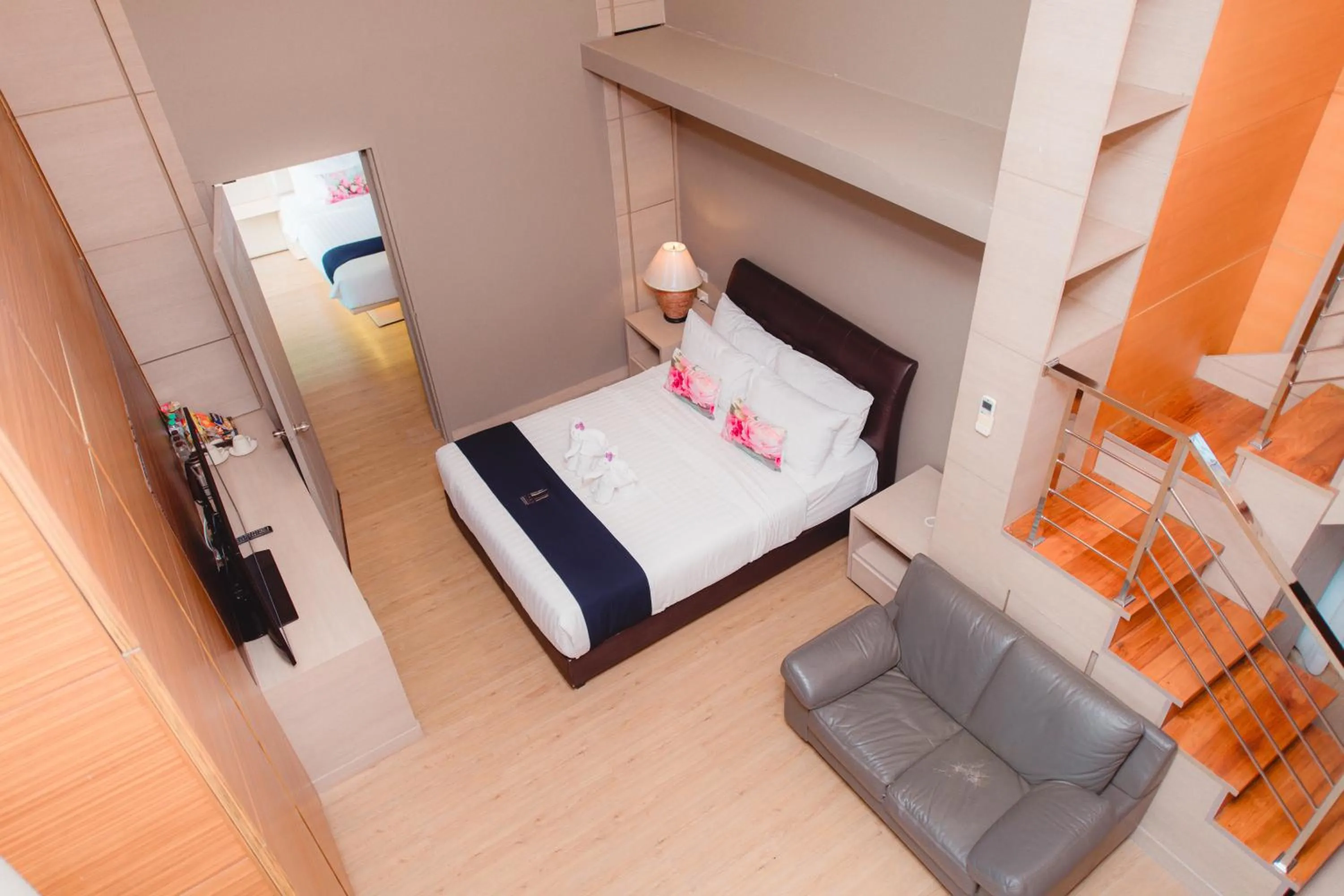 Bed in Treescape Resort Chiangmai