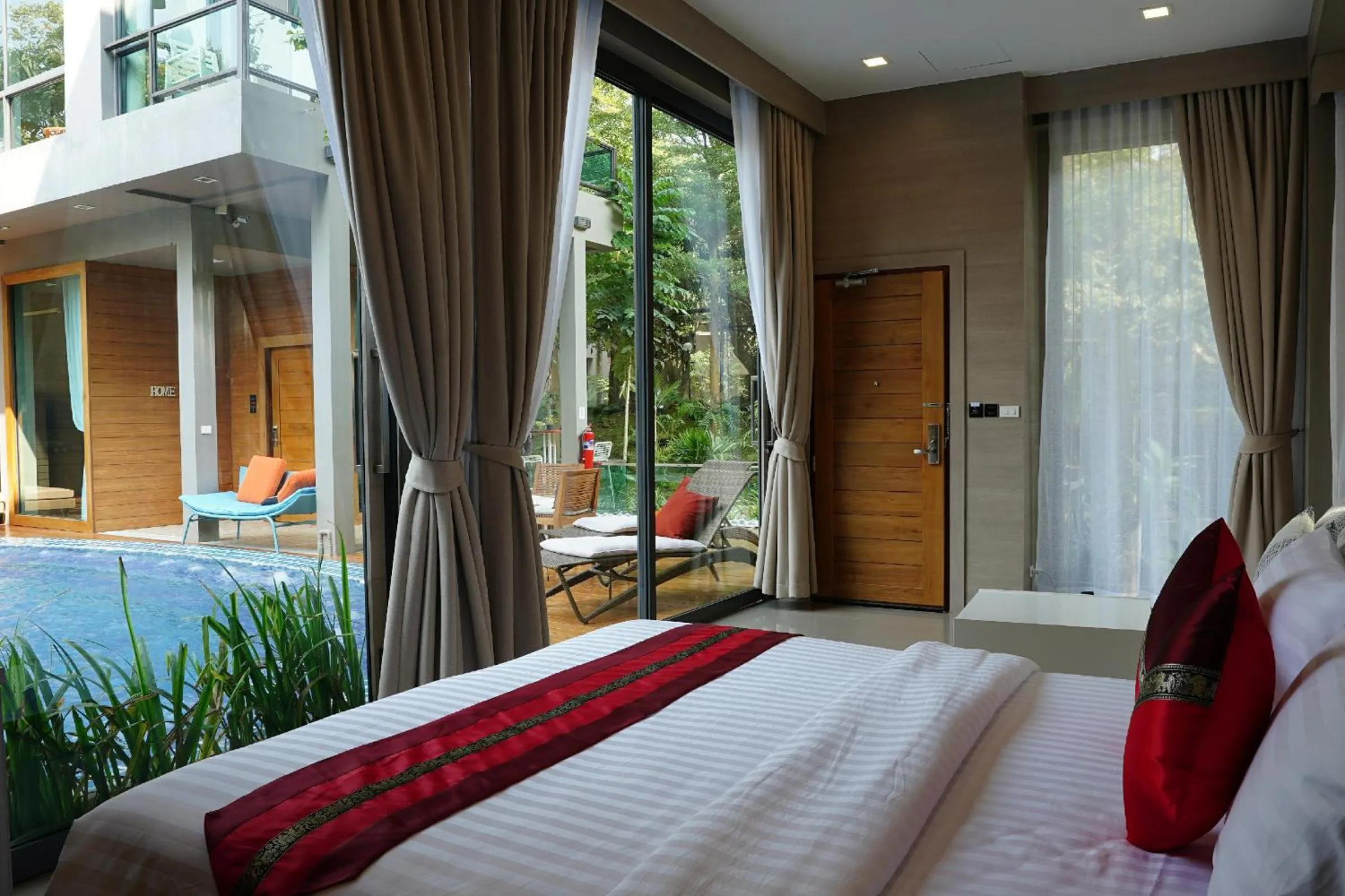 Bed in Treescape Resort Chiangmai