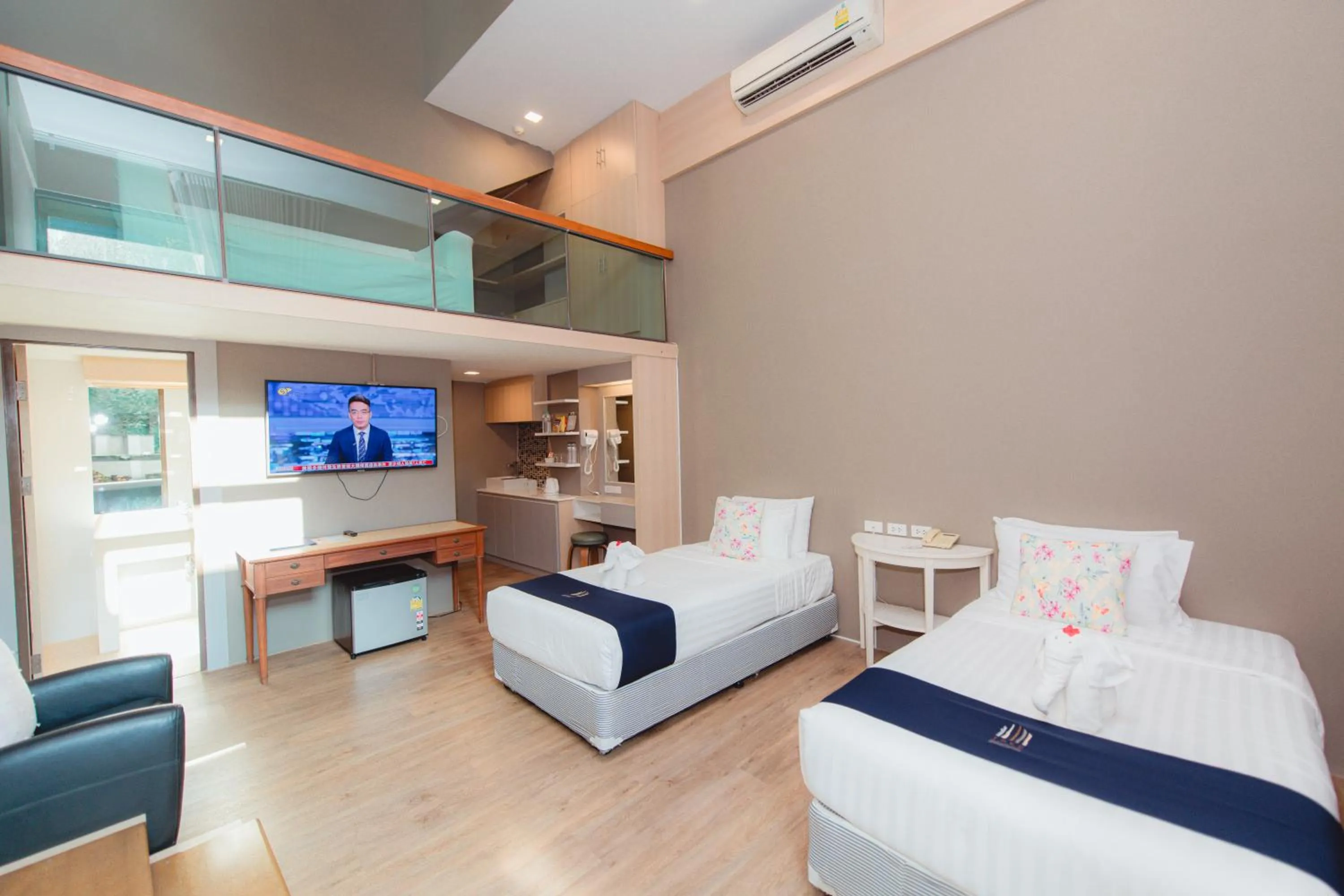 Bed in Treescape Resort Chiangmai