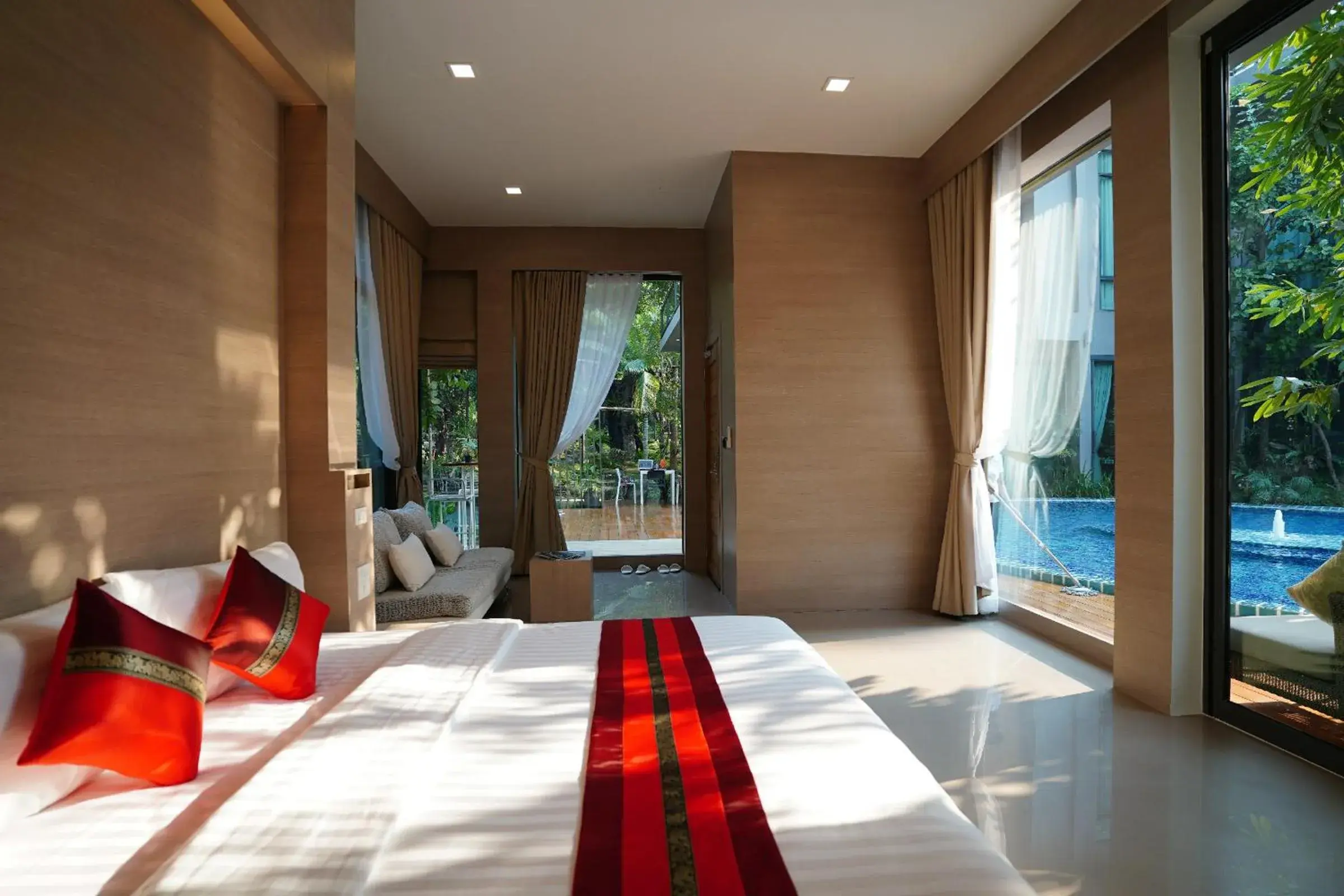 Deluxe Double Room with Pool Access in Treescape Resort Chiangmai Deluxe Double Room with Pool Access in Treescape Resort Chiangmai