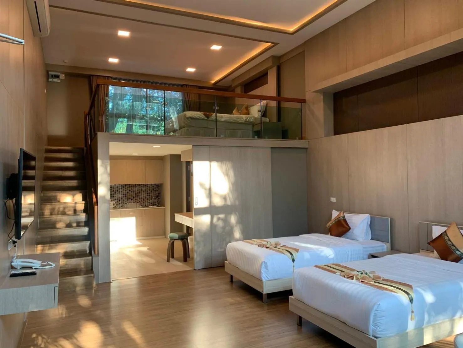 Bed in Treescape Resort Chiangmai