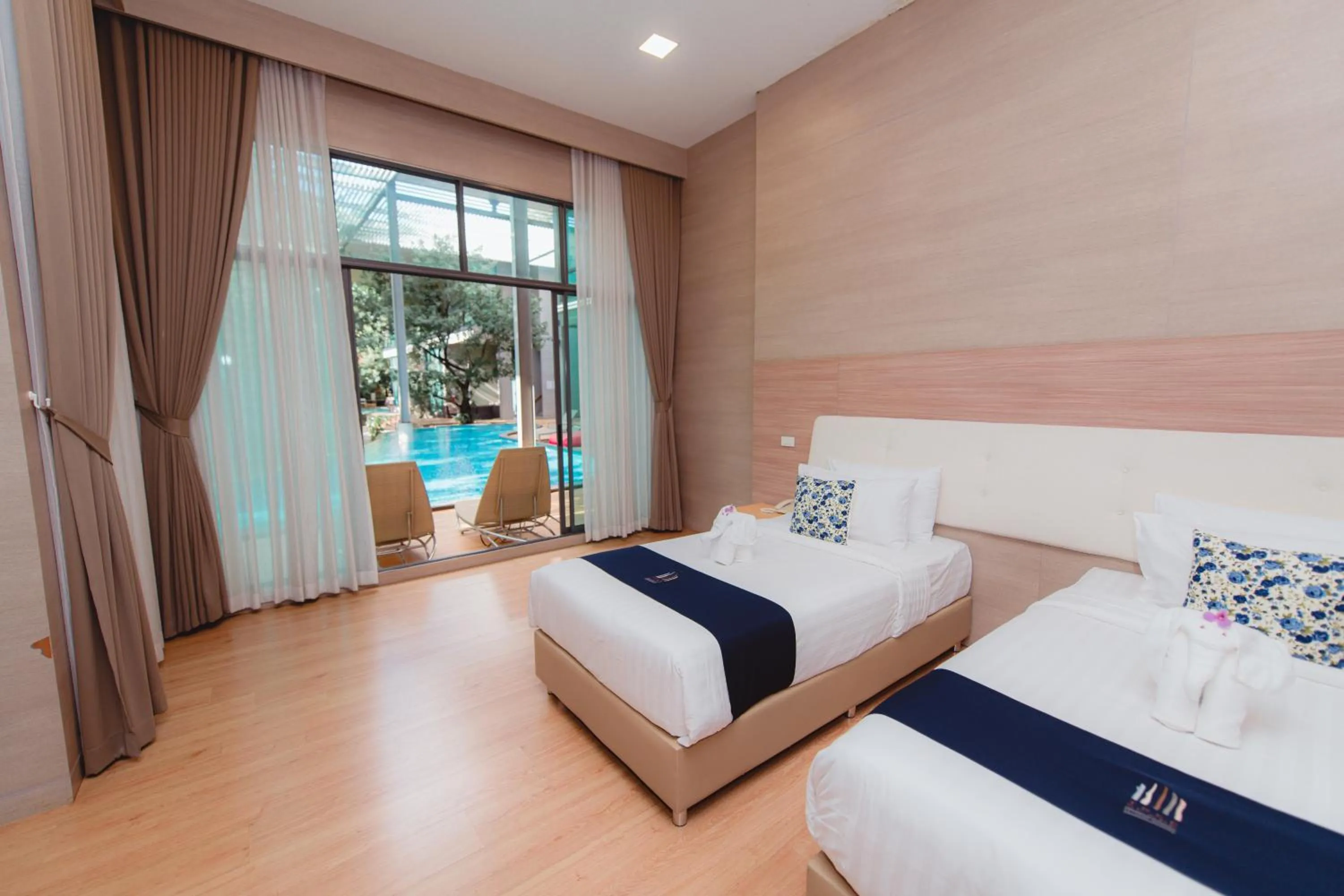Bed in Treescape Resort Chiangmai
