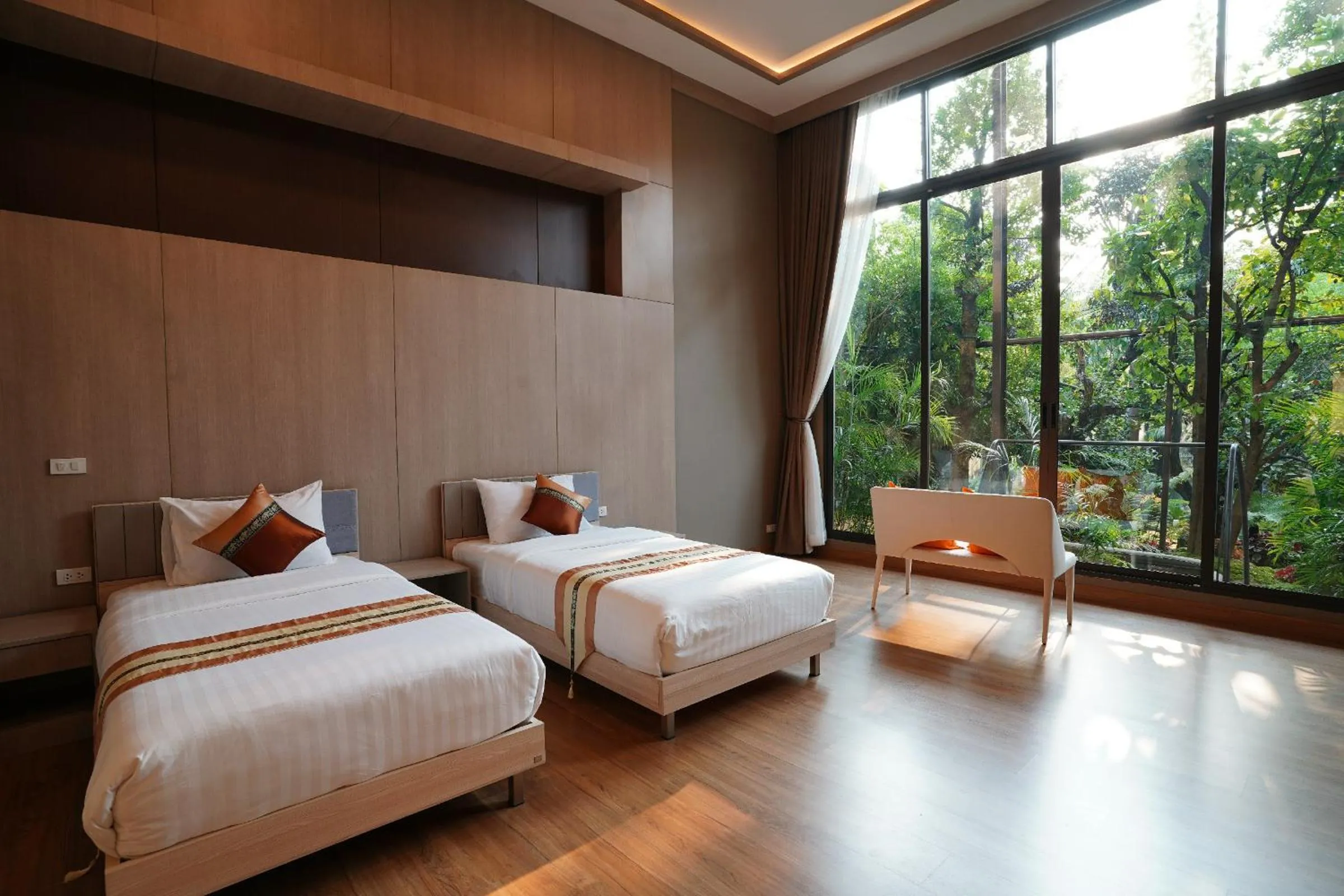 Bed in Treescape Resort Chiangmai