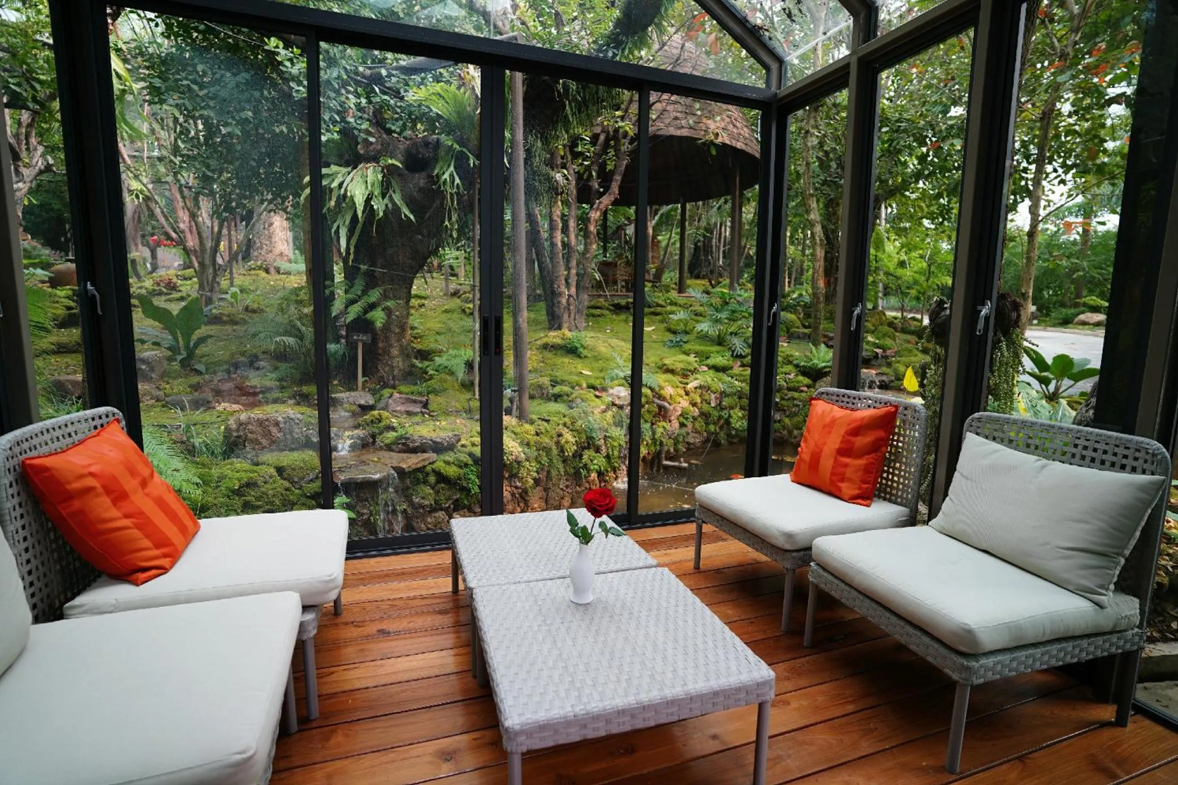Seating area in Treescape Resort Chiangmai