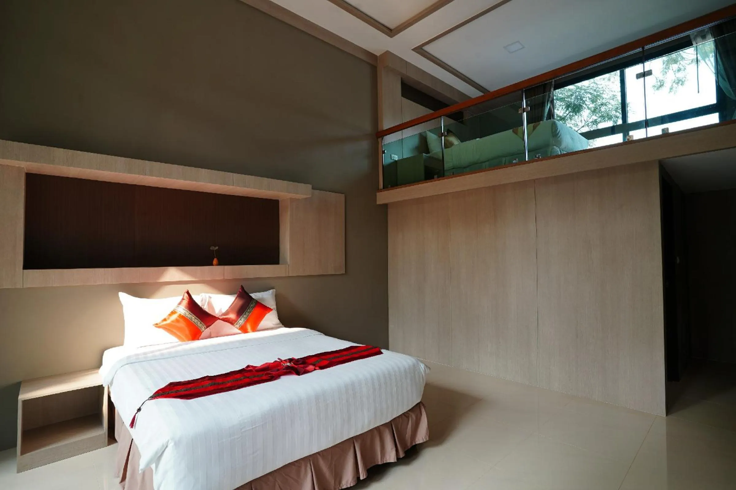 Bed in Treescape Resort Chiangmai