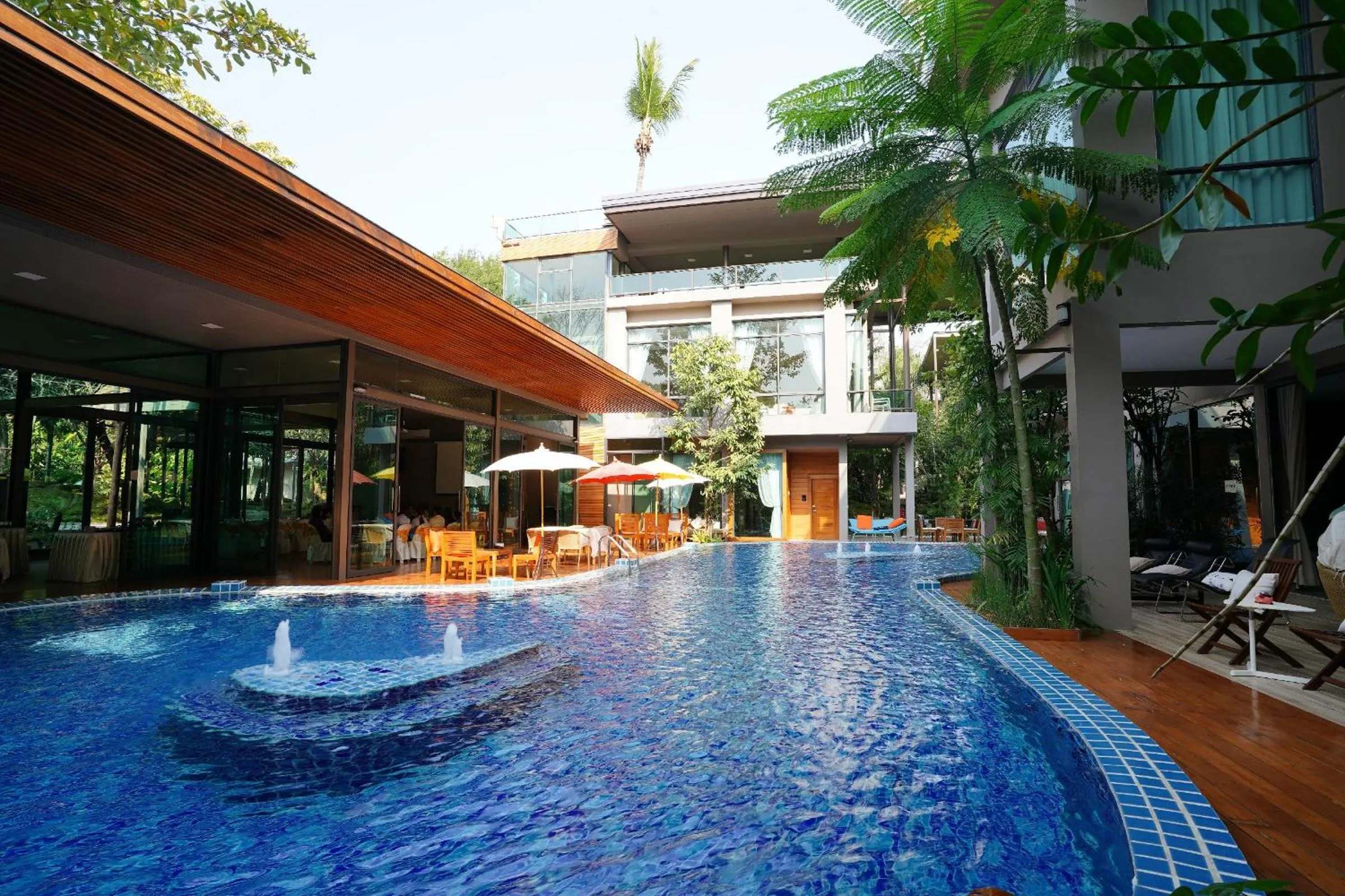 Swimming pool in Treescape Resort Chiangmai