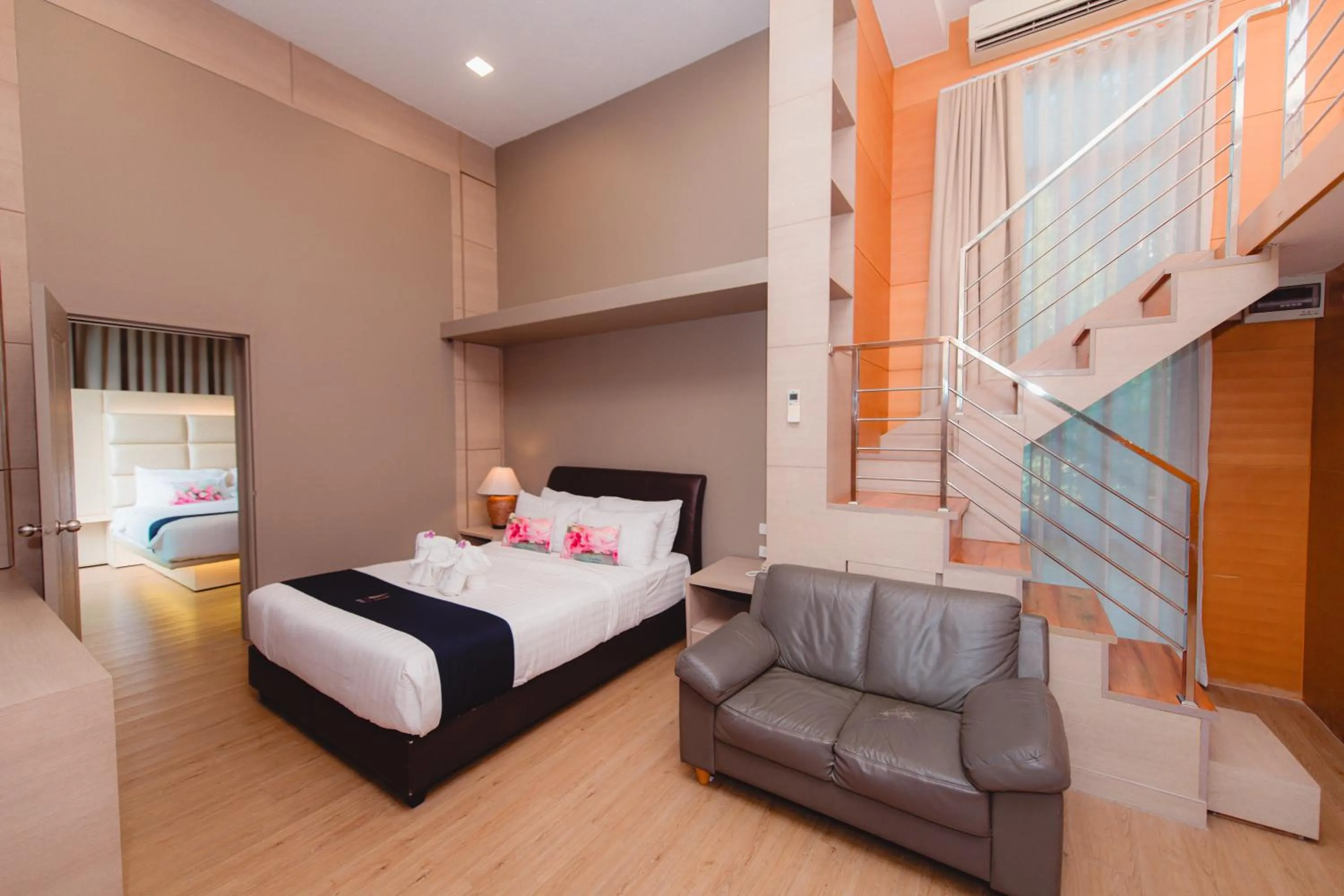 Bed in Treescape Resort Chiangmai