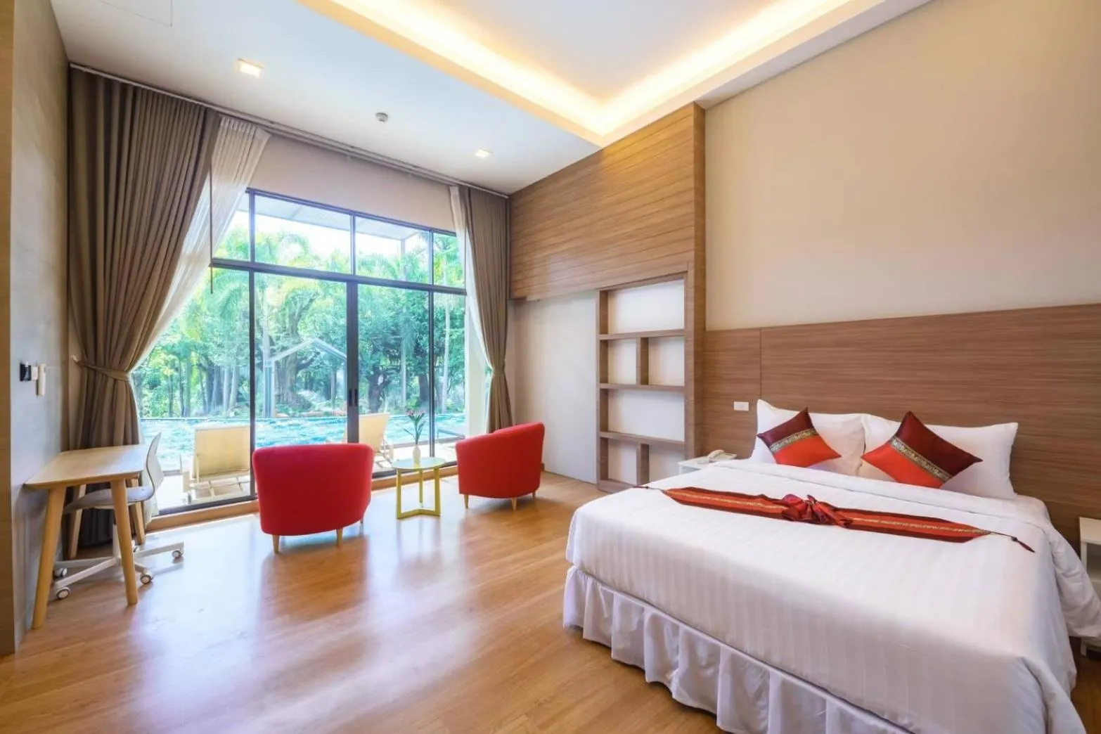 Bed in Treescape Resort Chiangmai