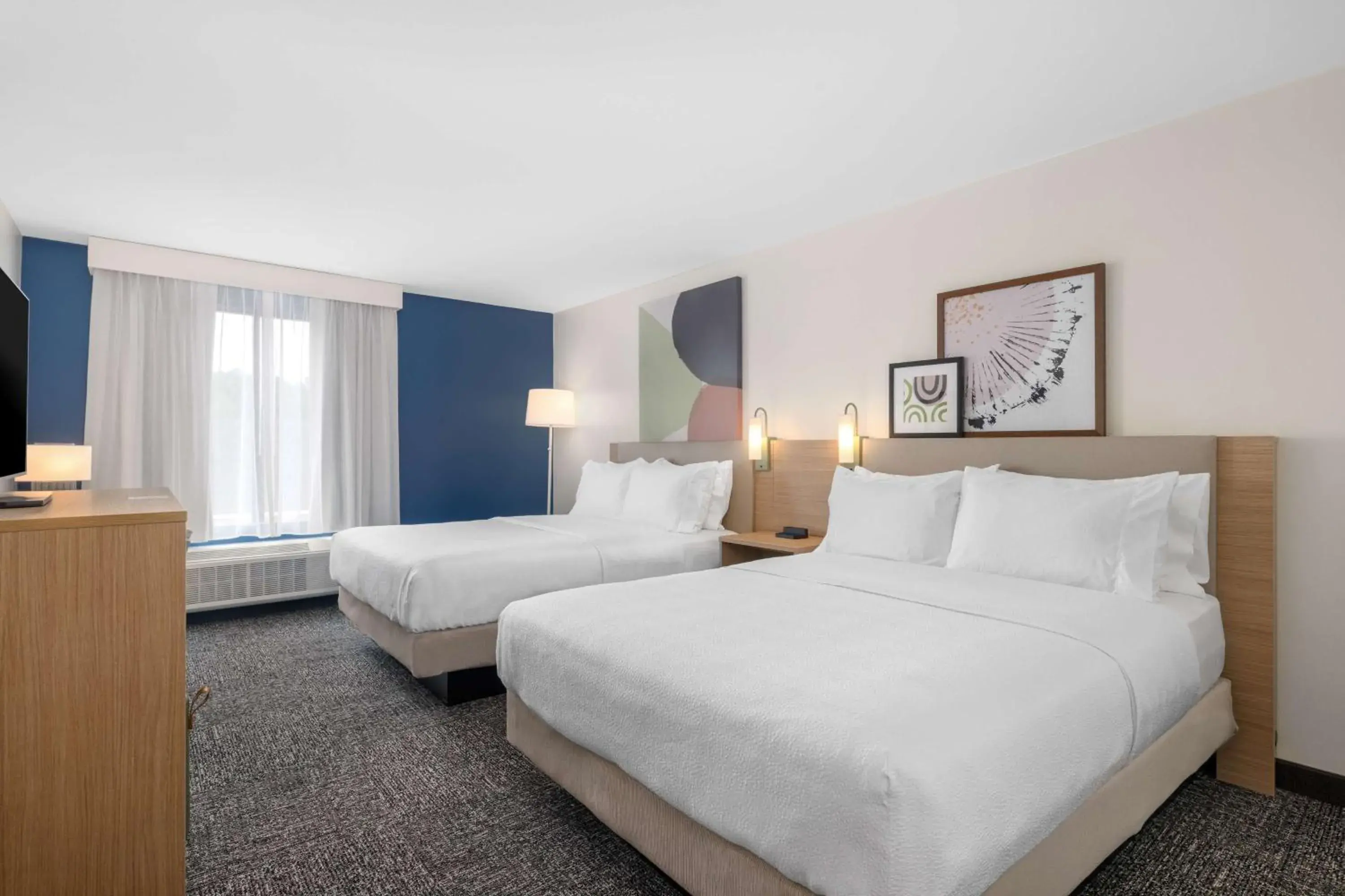 Bed in Spark By Hilton Fredericksburg Southpoint Bed in Spark By Hilton Fredericksburg Southpoint