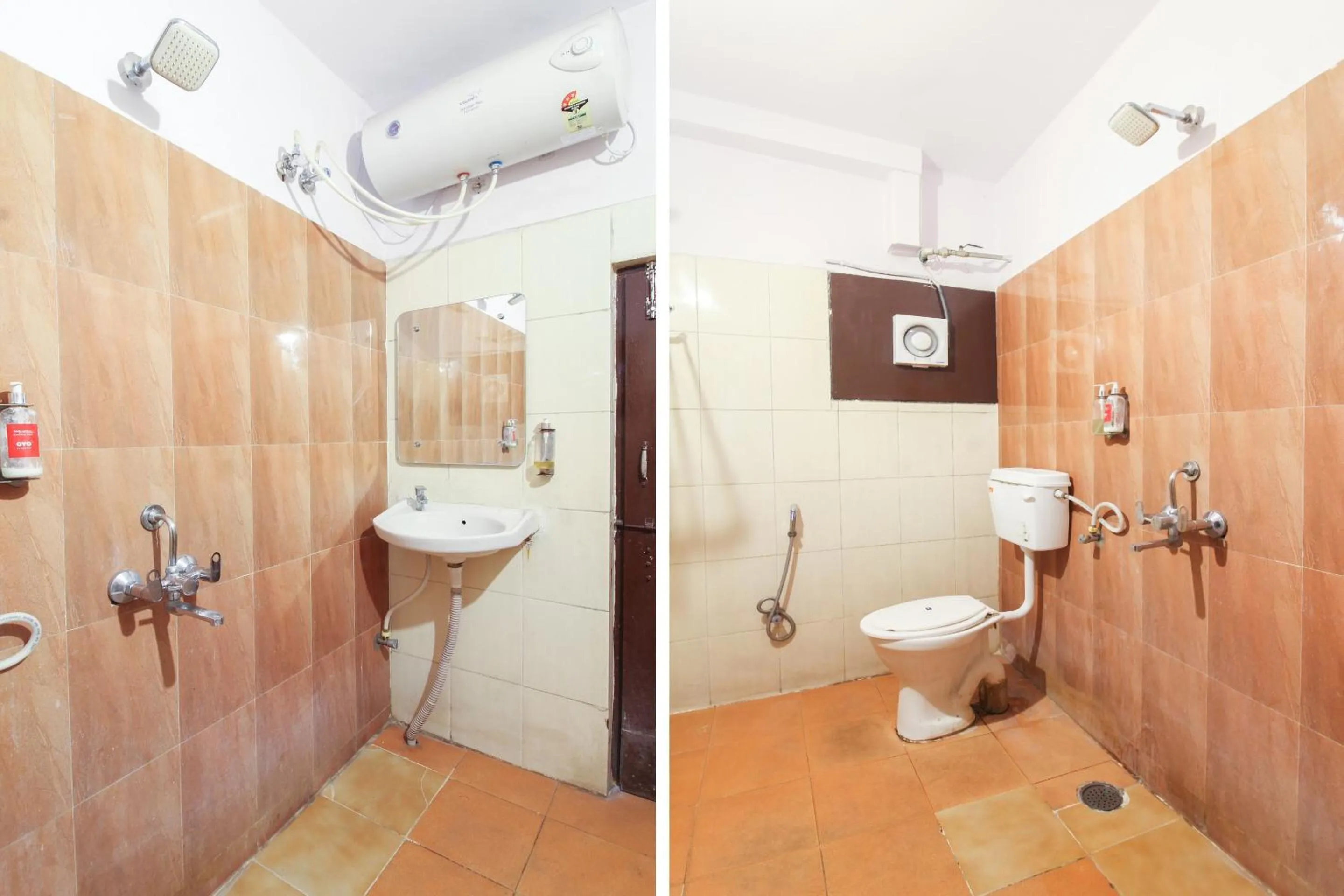 Bathroom in Hotel O Regal Near Paradise Circle