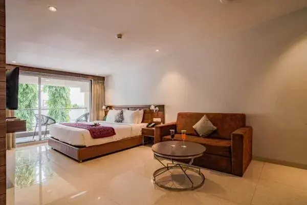 View (from property/room), Bed in The Fern Sardar Sarovar Resort Kevadia, Gujarat View (from property/room), Bed in The Fern Sardar Sarovar Resort Kevadia, Gujarat