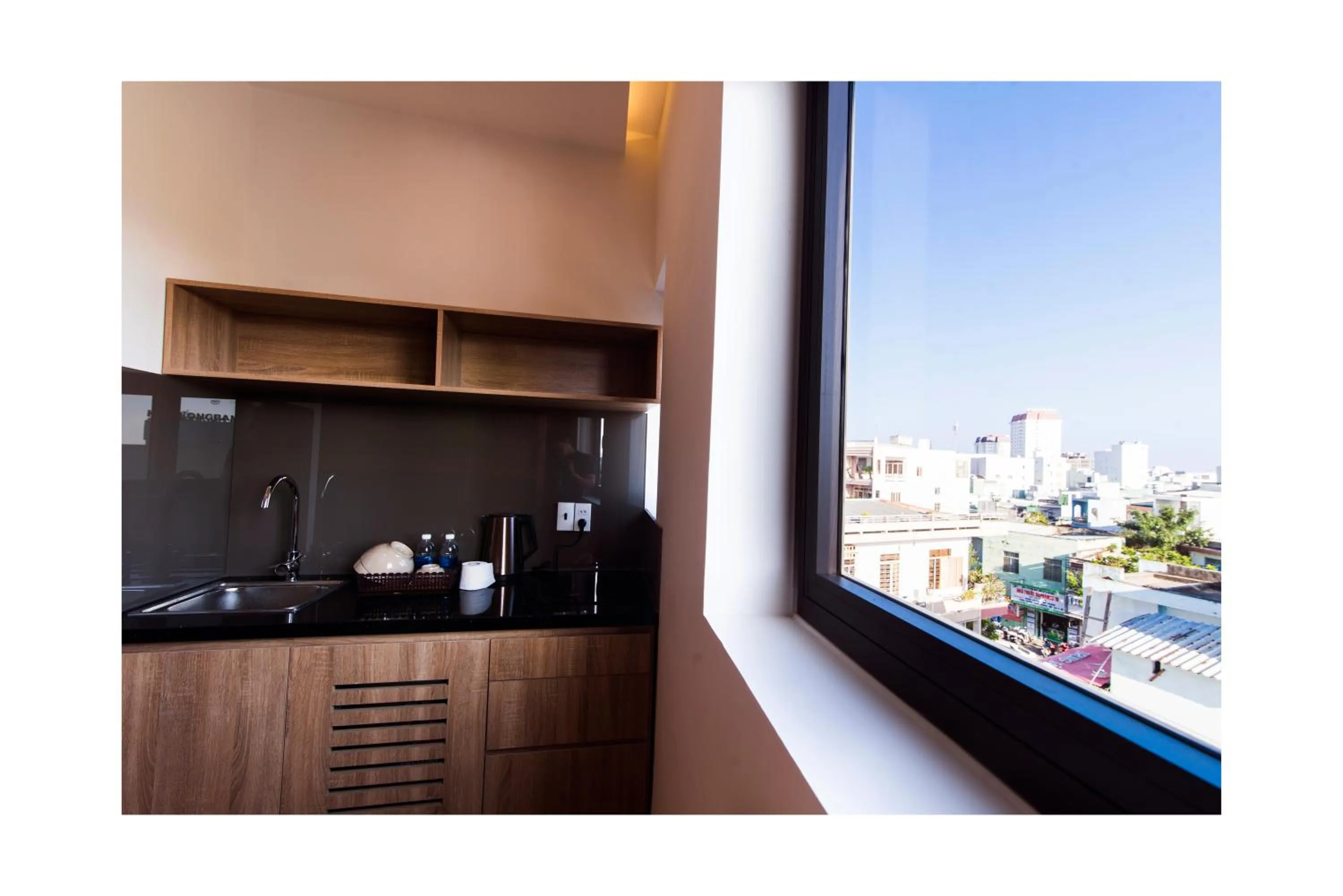 Kitchen or kitchenette in AHA Thang Bom Apartment Da Nang