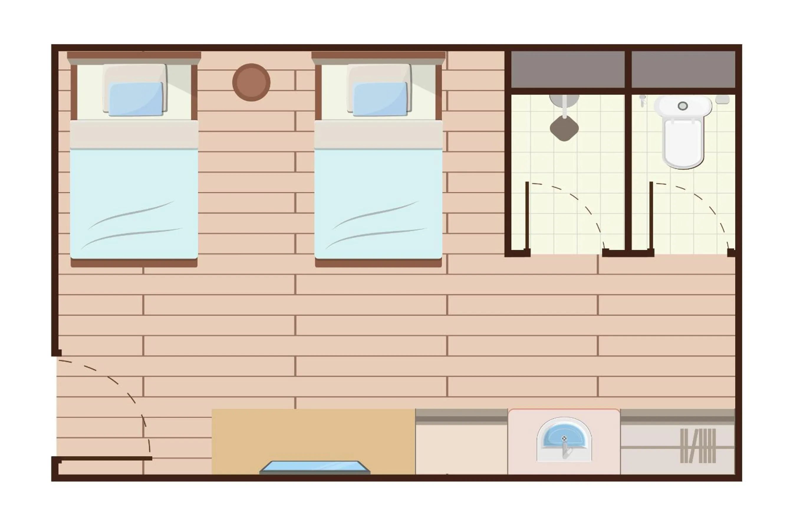 Photo of the whole room in The Cotton Saladaeng Hotel