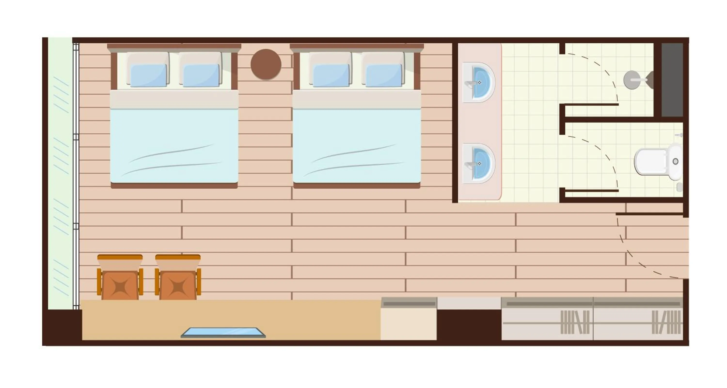 Photo of the whole room in The Cotton Saladaeng Hotel