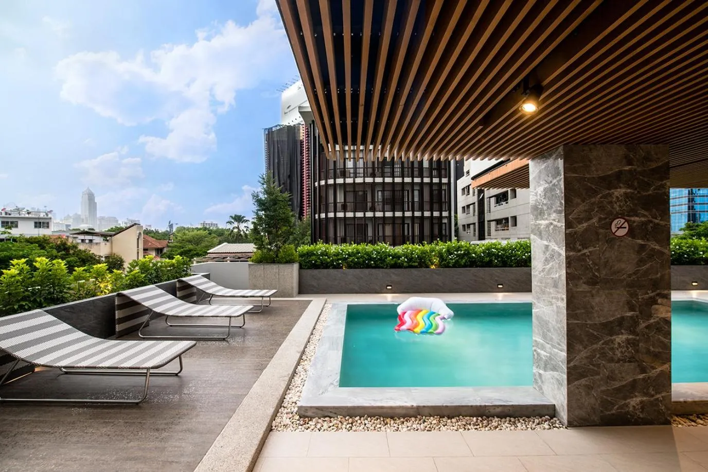 Swimming pool in The Cotton Saladaeng Hotel