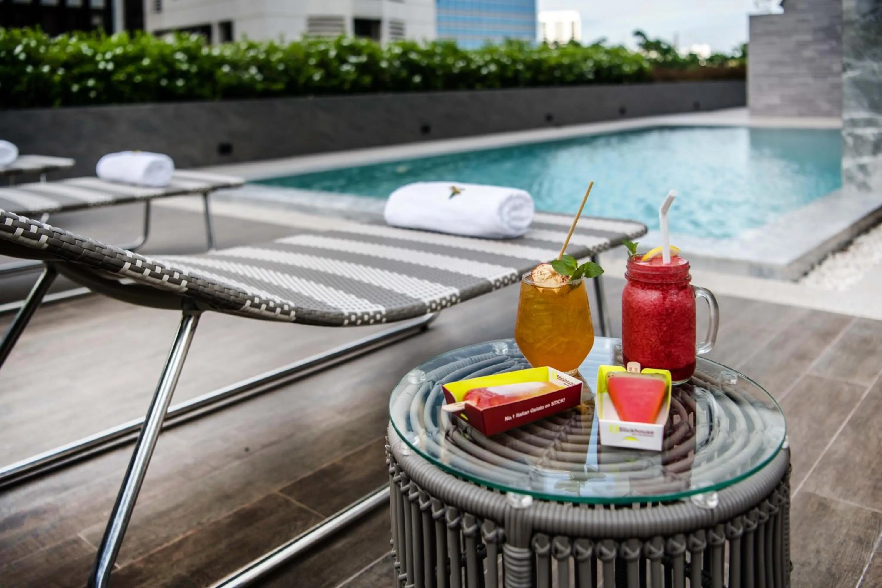 Swimming pool in The Cotton Saladaeng Hotel