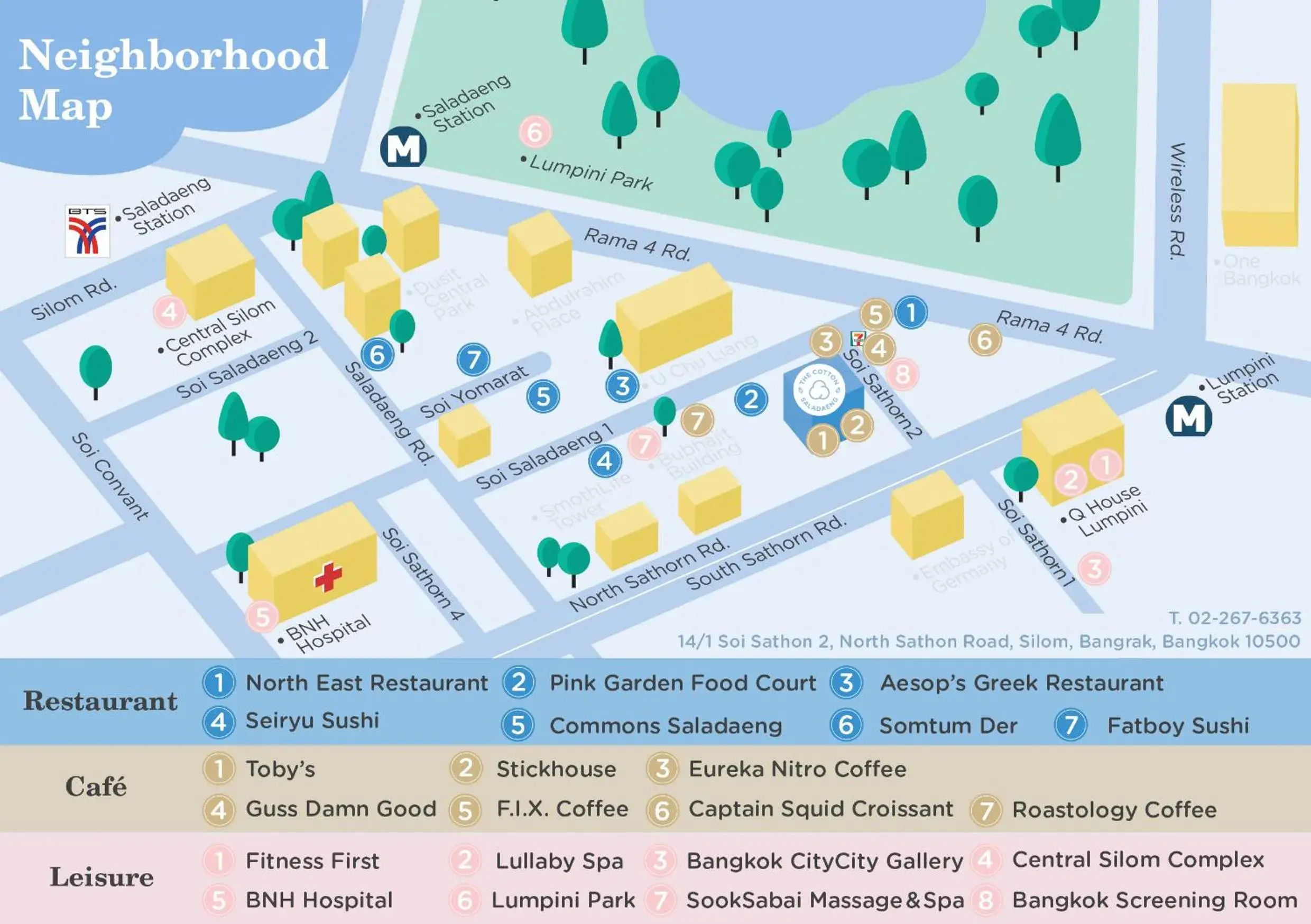 Landmark view in The Cotton Saladaeng Hotel Landmark view in The Cotton Saladaeng Hotel