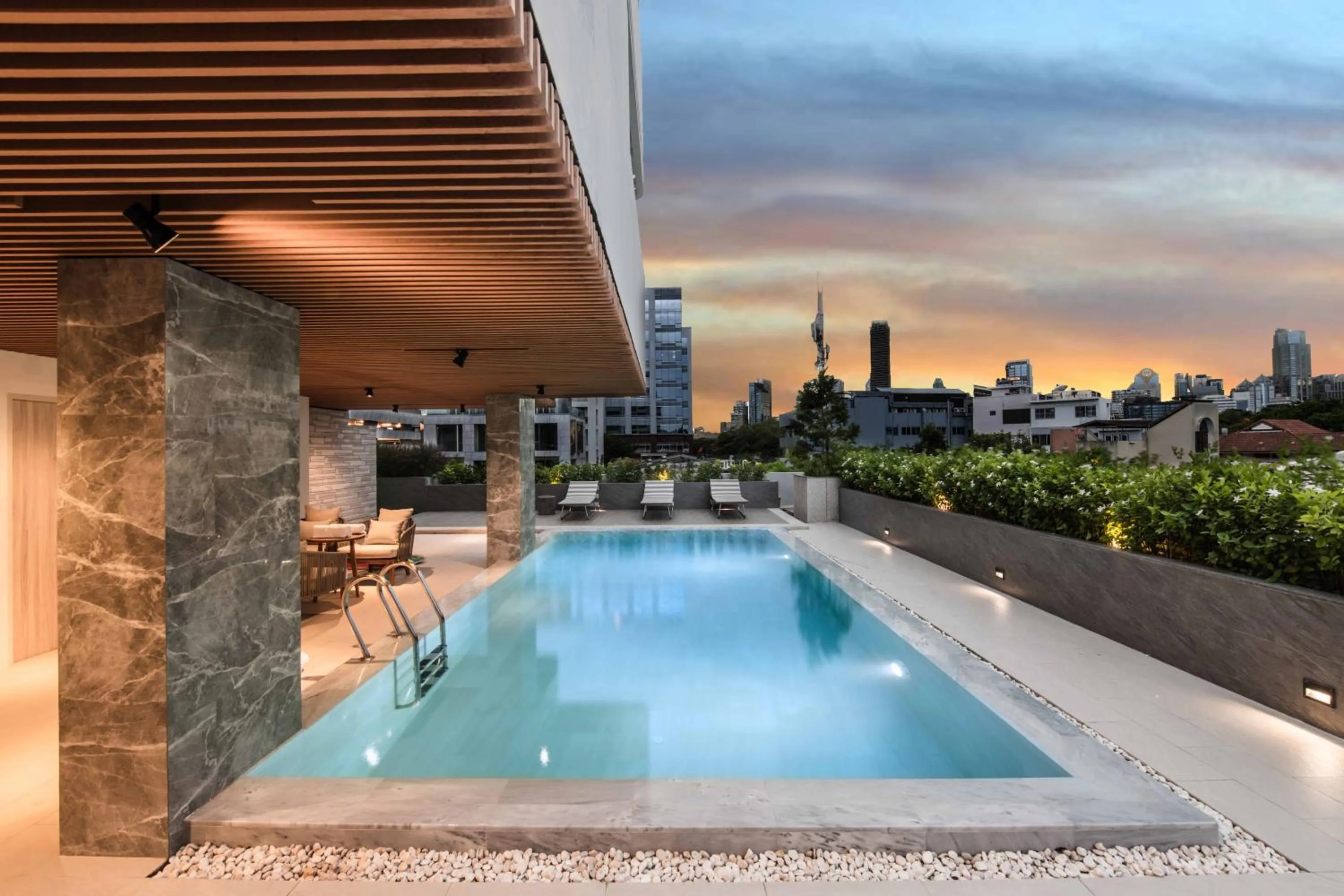 Swimming pool in The Cotton Saladaeng Hotel