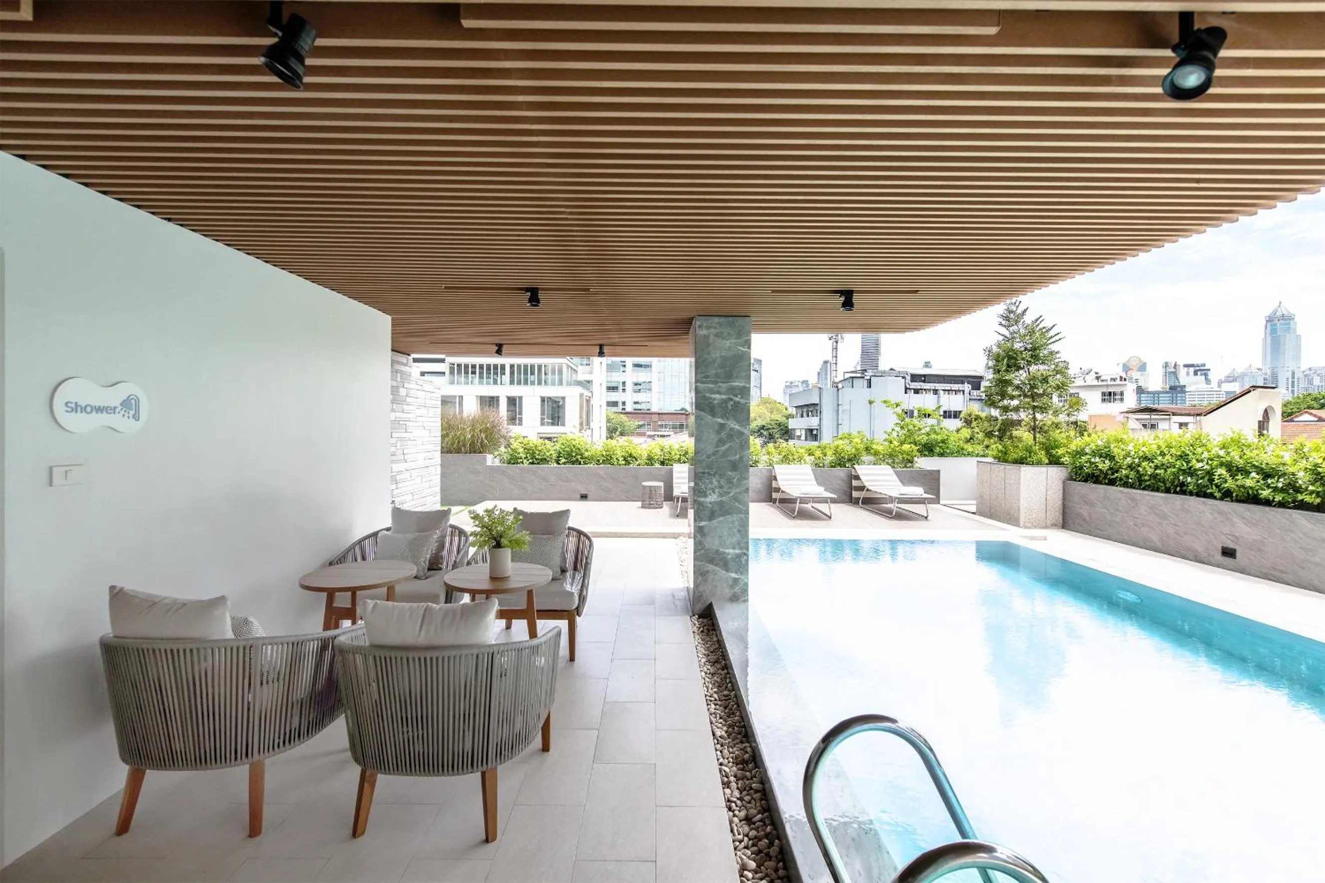 Swimming pool in The Cotton Saladaeng Hotel