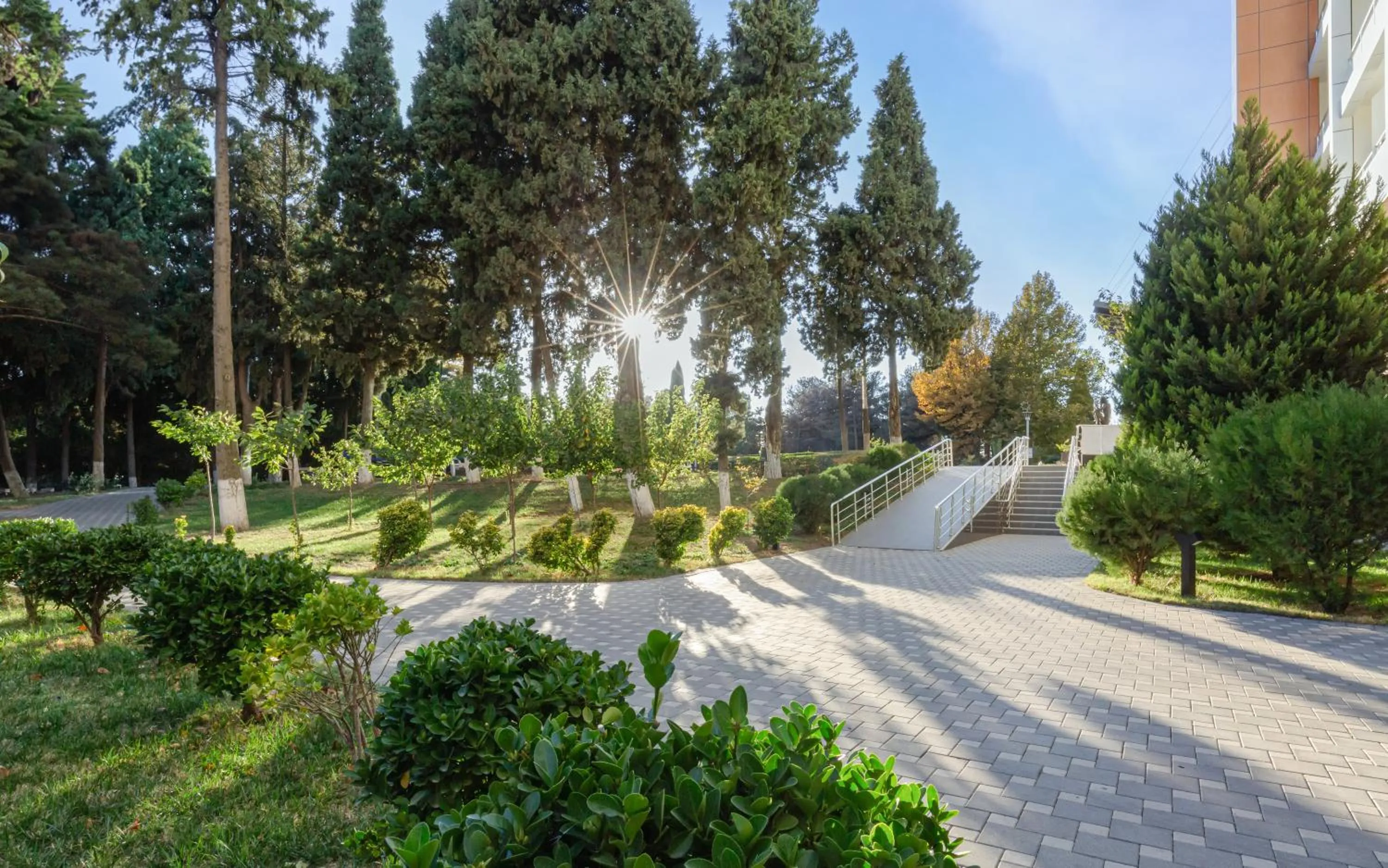 Garden in Chinar Health Hotel Naftalan