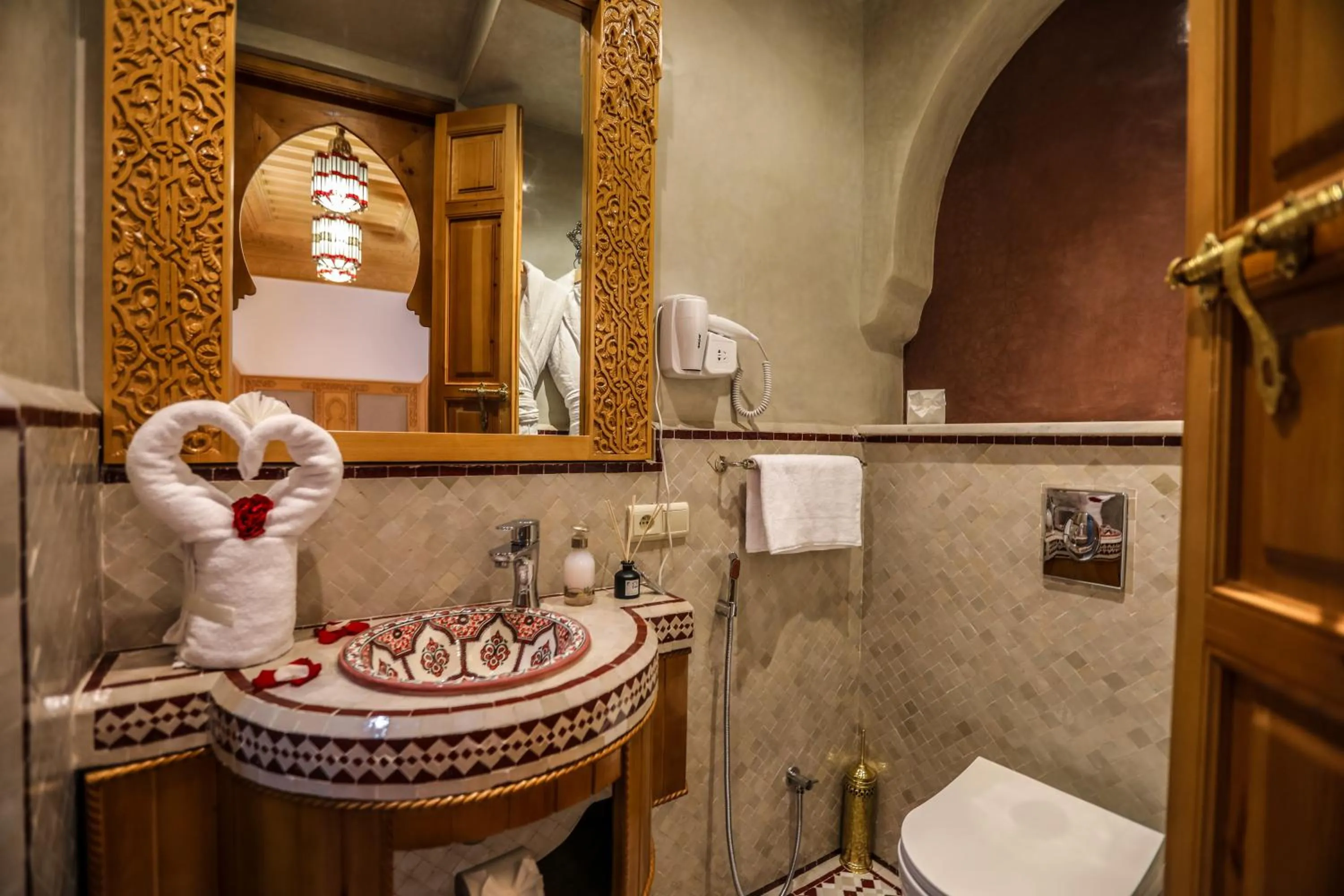 Shower in Riad Hôtel Marraplace