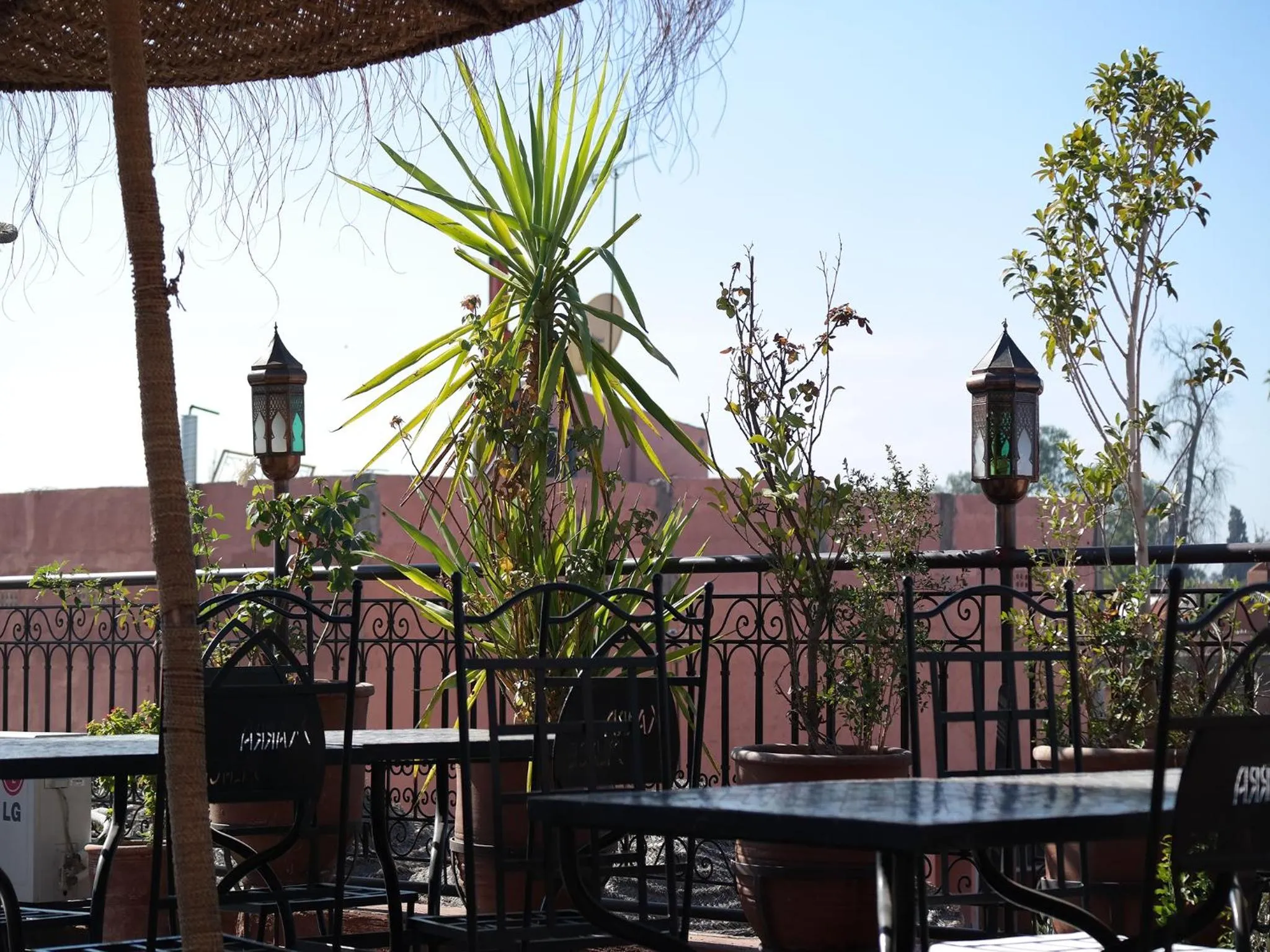 Balcony/Terrace in Riad Hôtel Marraplace