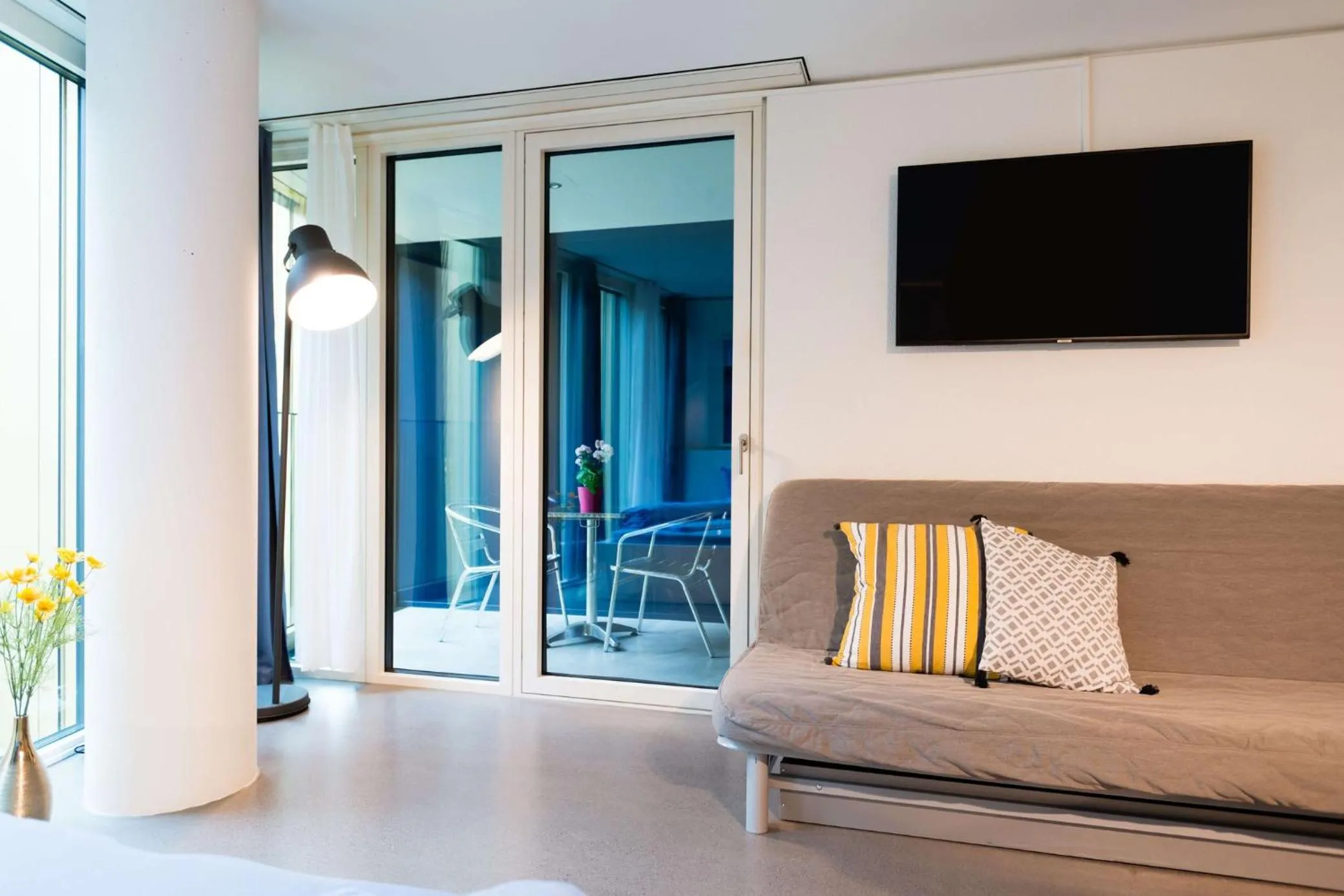 Balcony/Terrace in HITrental Allmend Comfort Studios