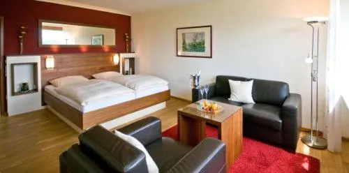 Photo of the whole room, Bed in Hotel Am Rosenberg