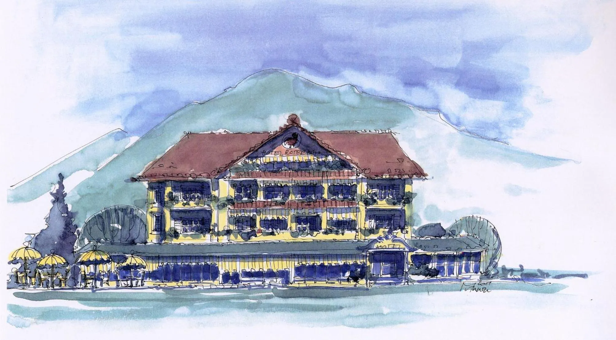 Property building in Hotel Roter Hahn - Bed & Breakfast