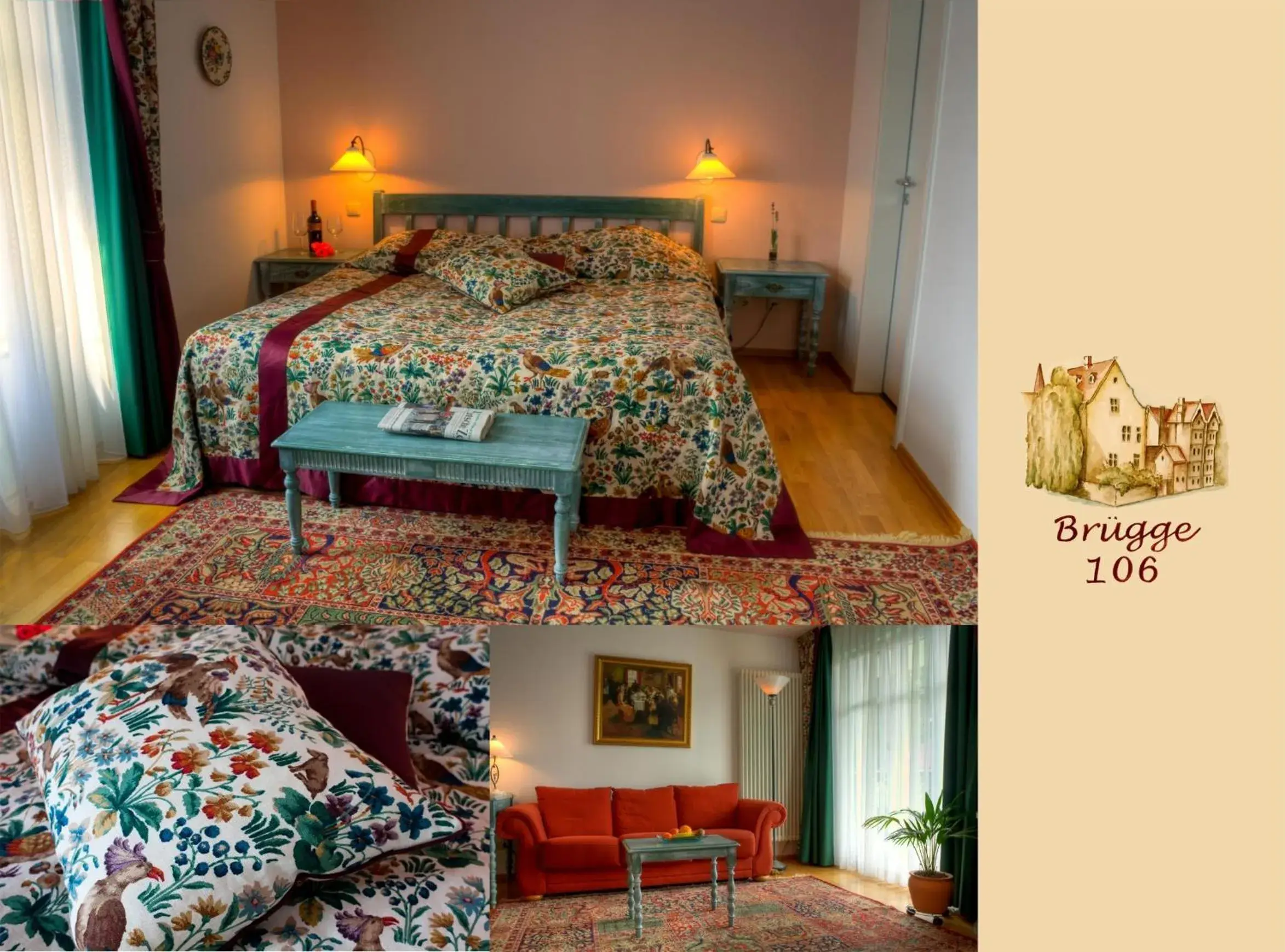 Room garden side in Hotel Henry Room garden side in Hotel Henry