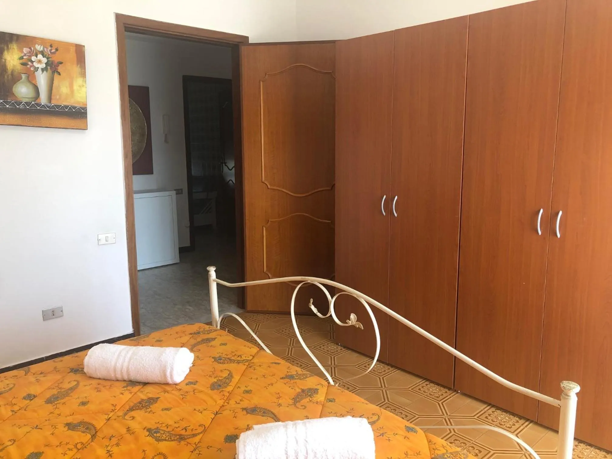 Bed in B & B Patrizia