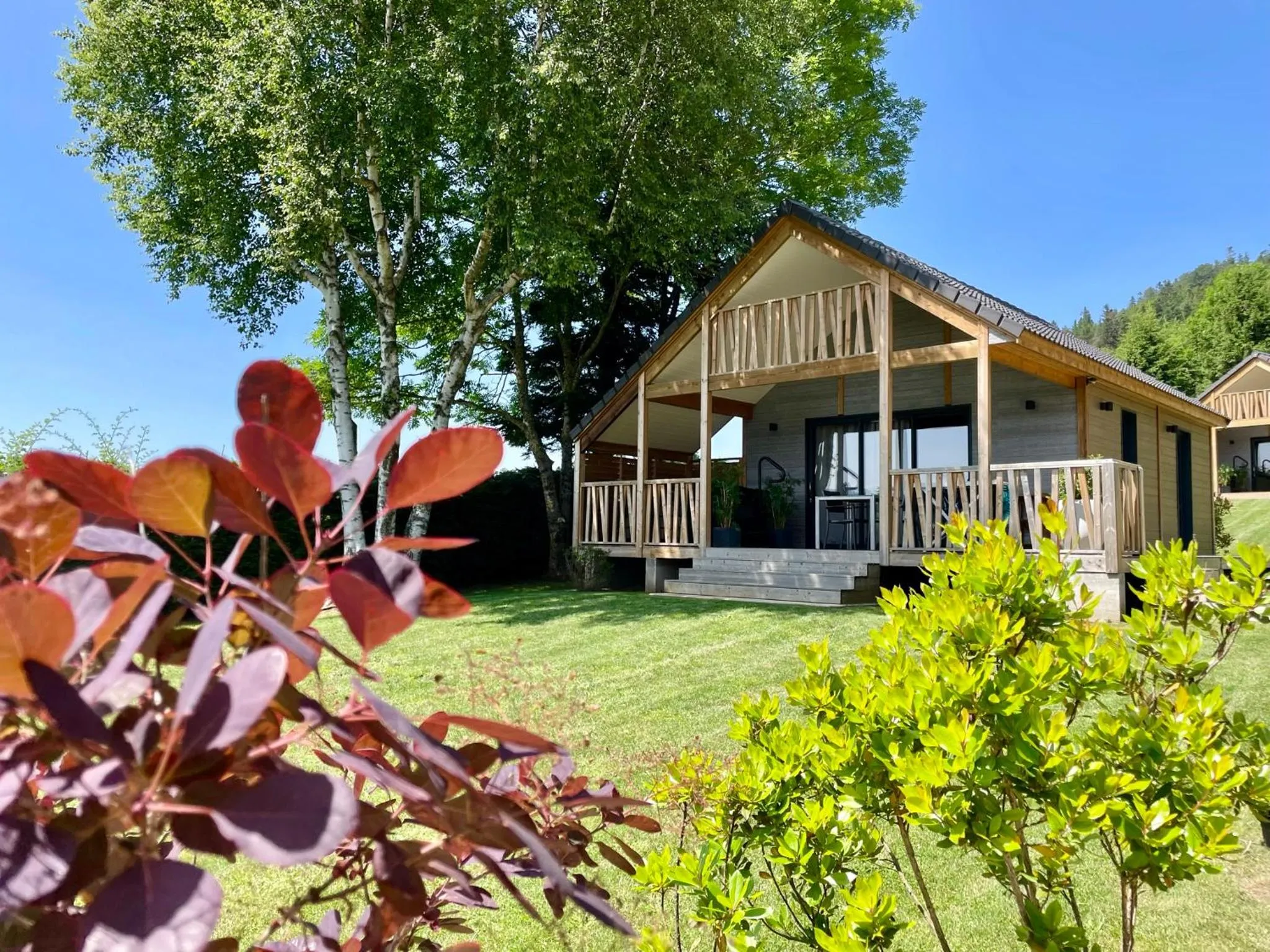 Garden view in Domaine les 2 Mondes