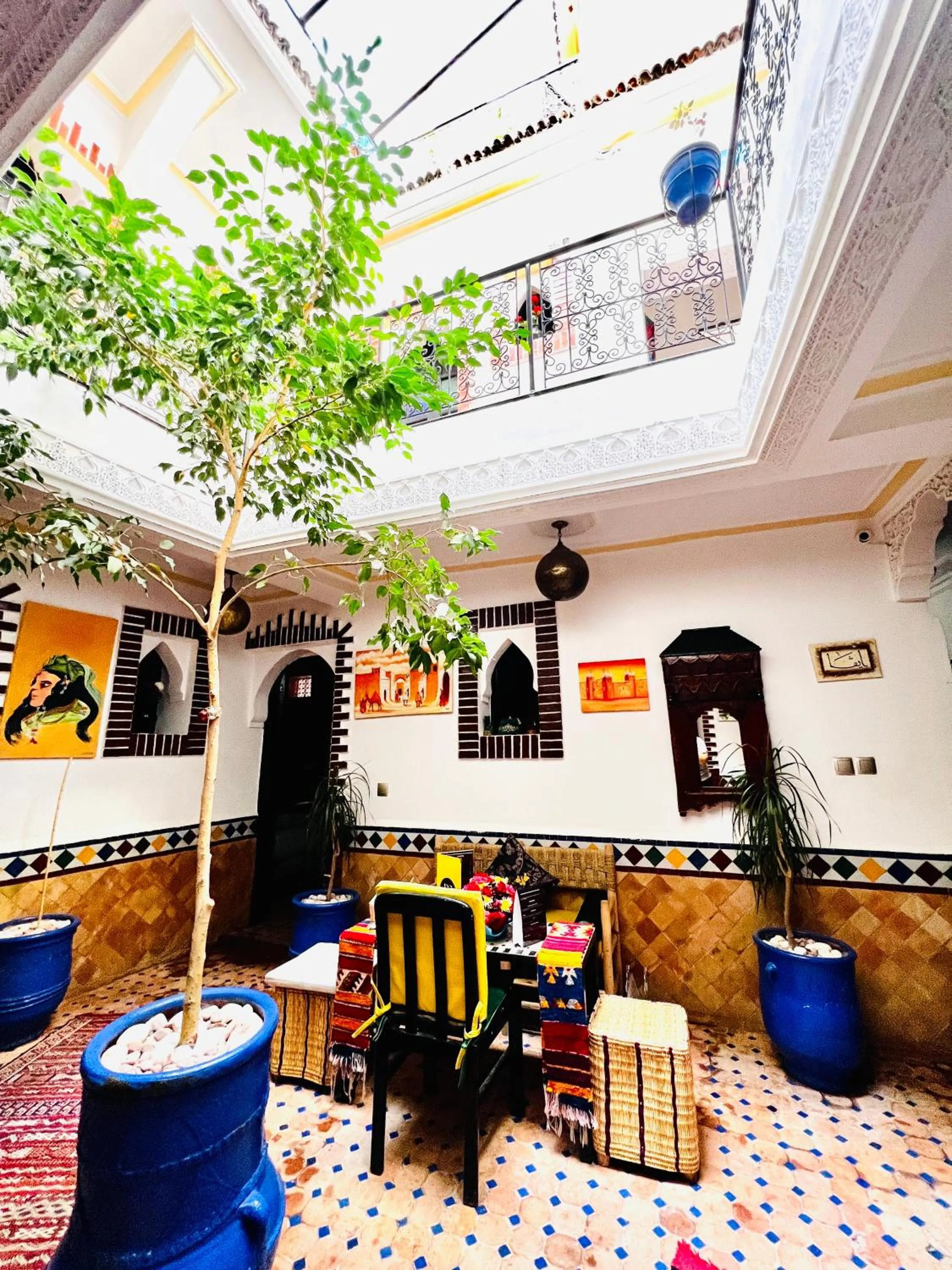 Seating area in Riad Eva