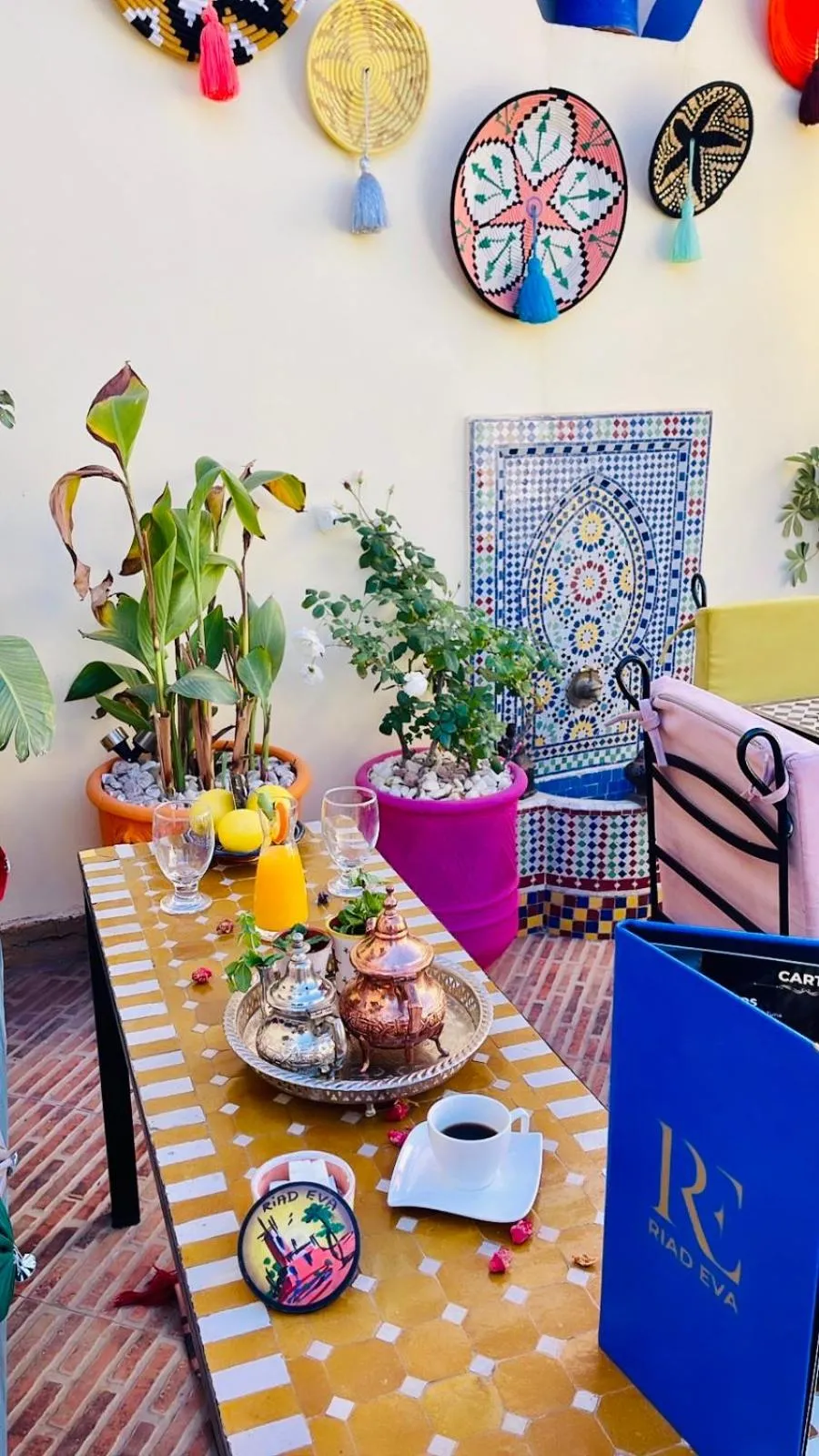 Food and drinks in Riad Eva