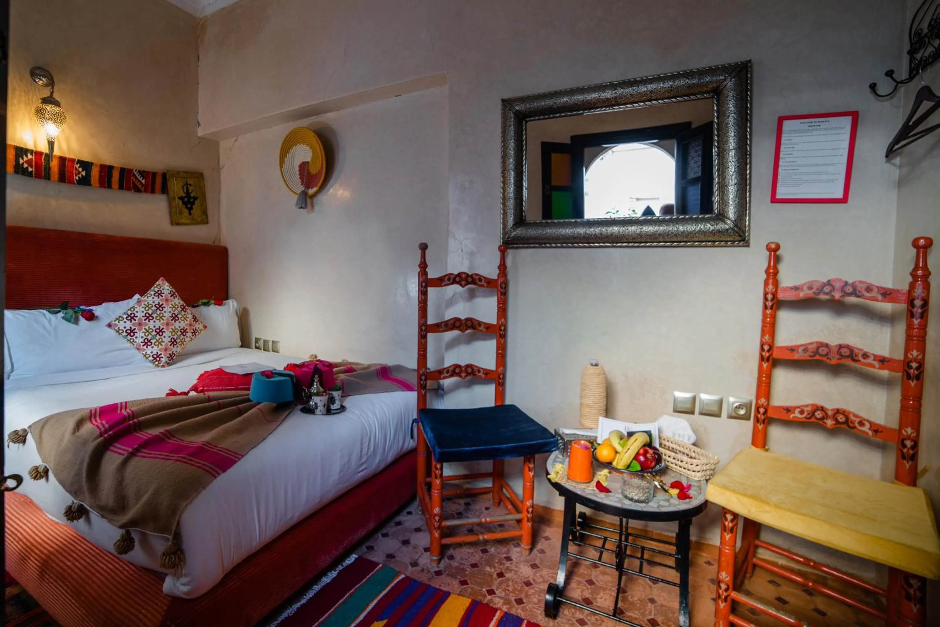 Bed in Riad Eva