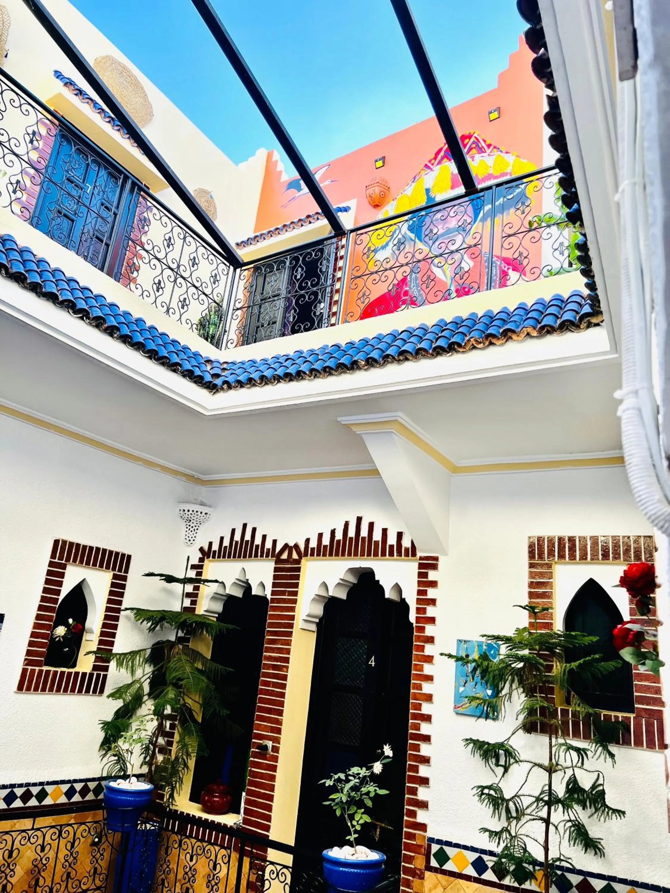 Patio in Riad Eva