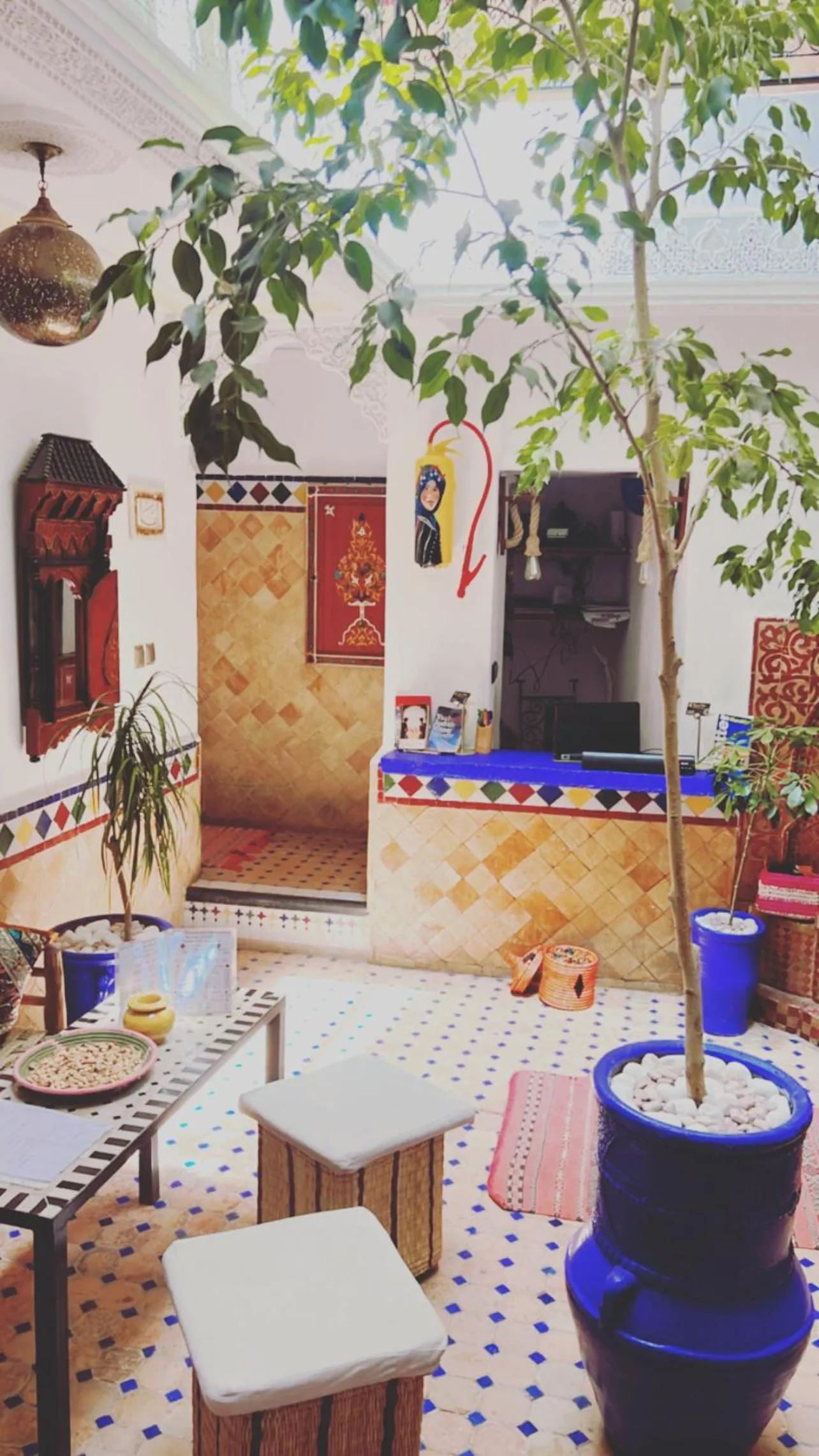 Patio in Riad Eva