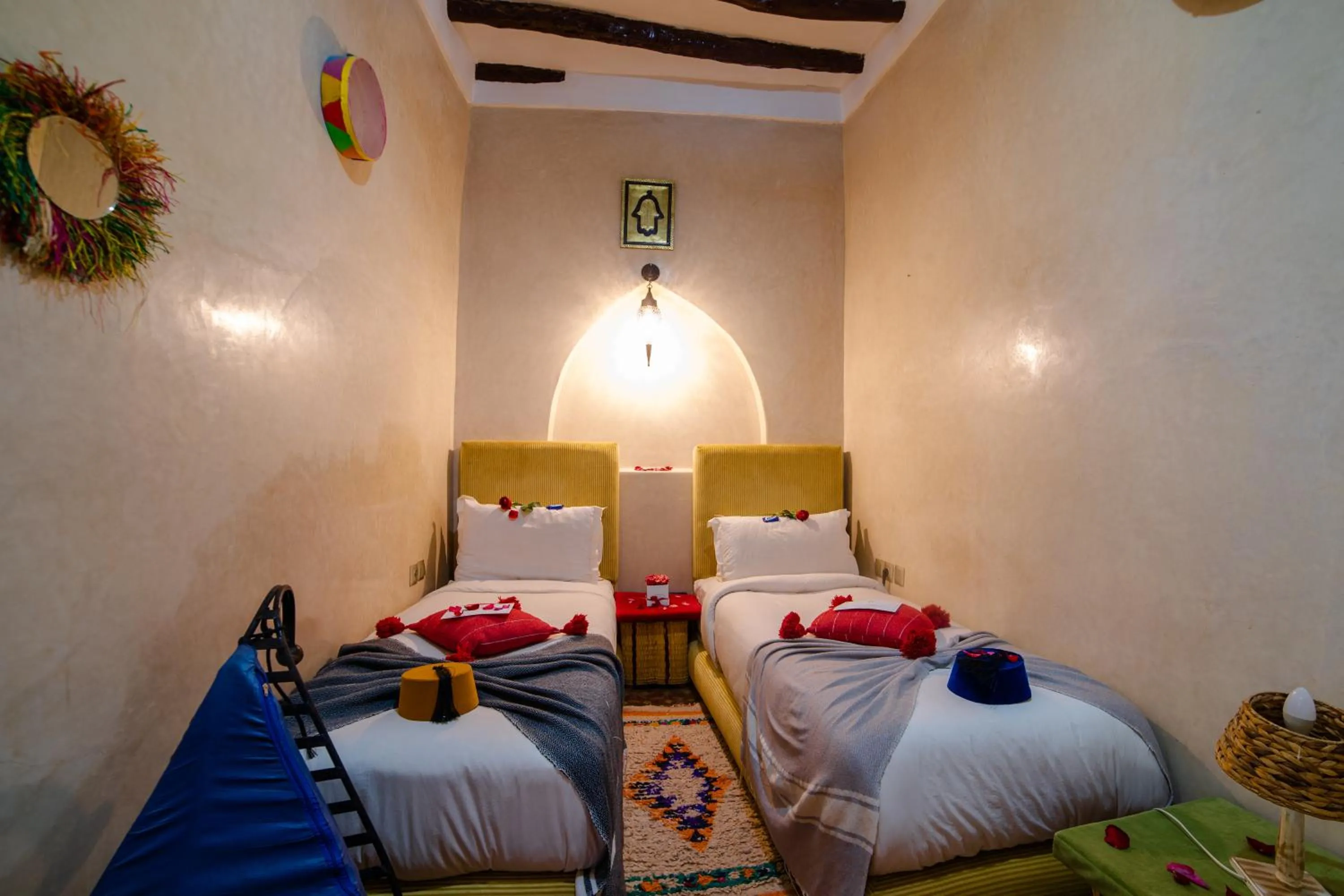 Bed in Riad Eva