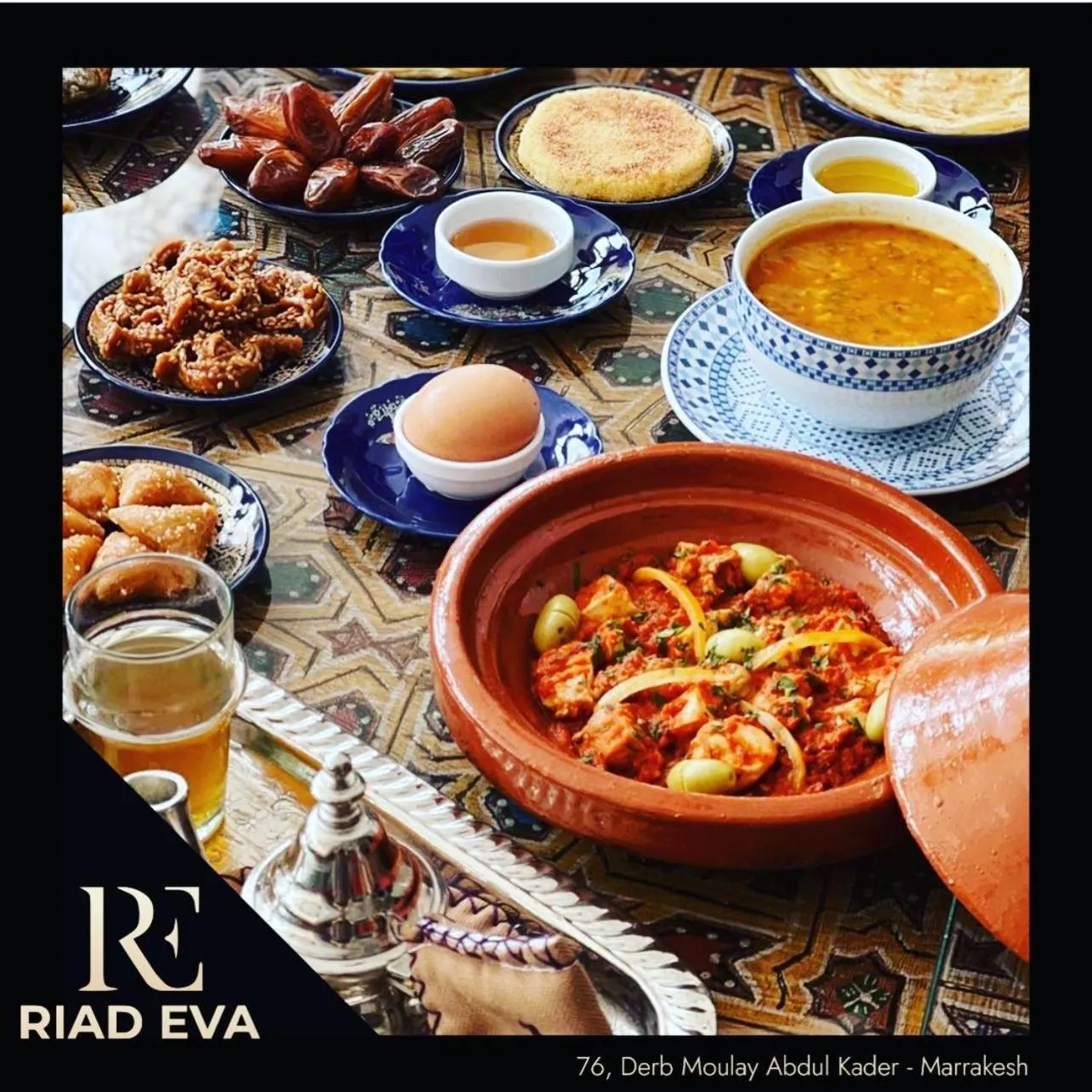 Food and drinks in Riad Eva