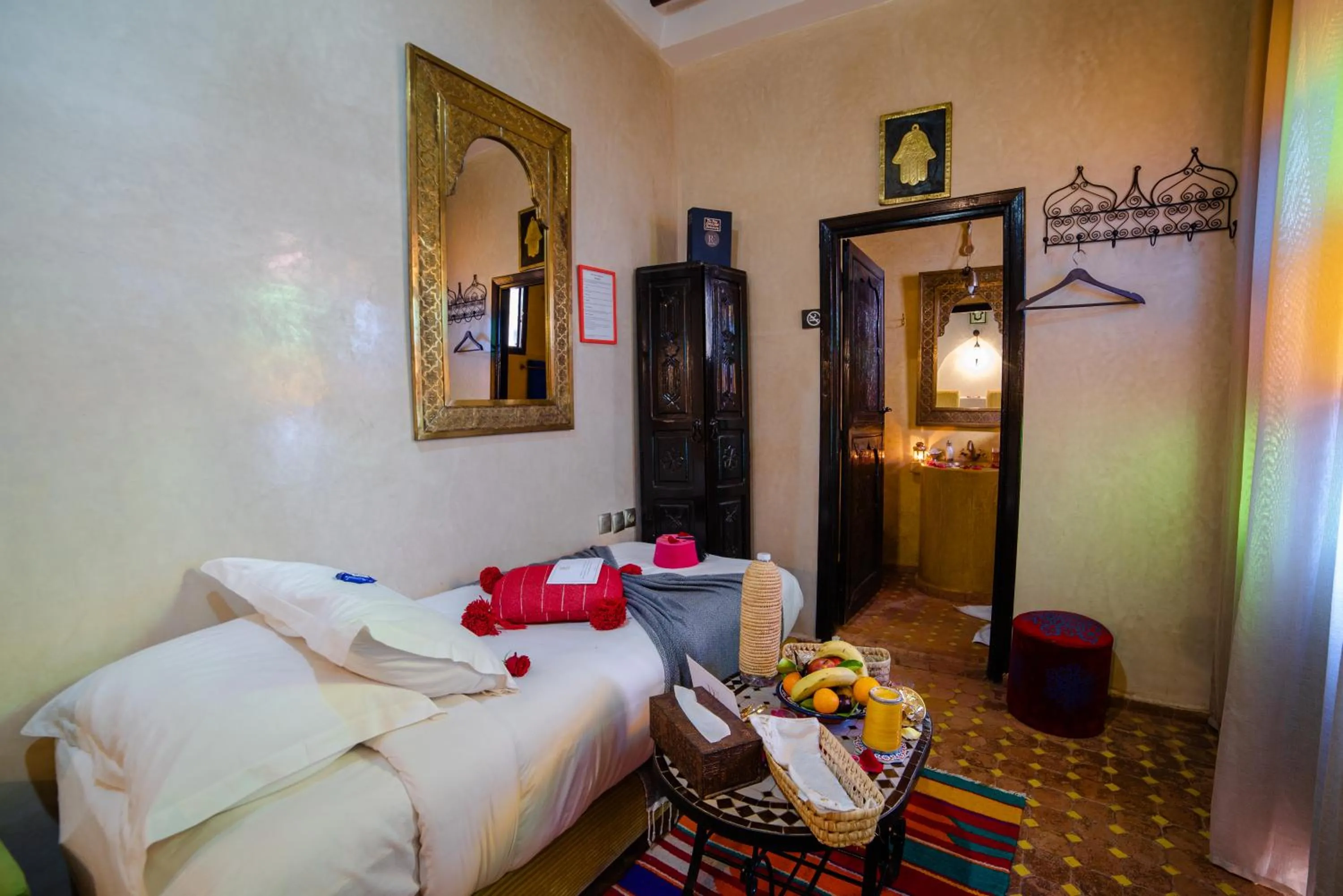 Bed in Riad Eva