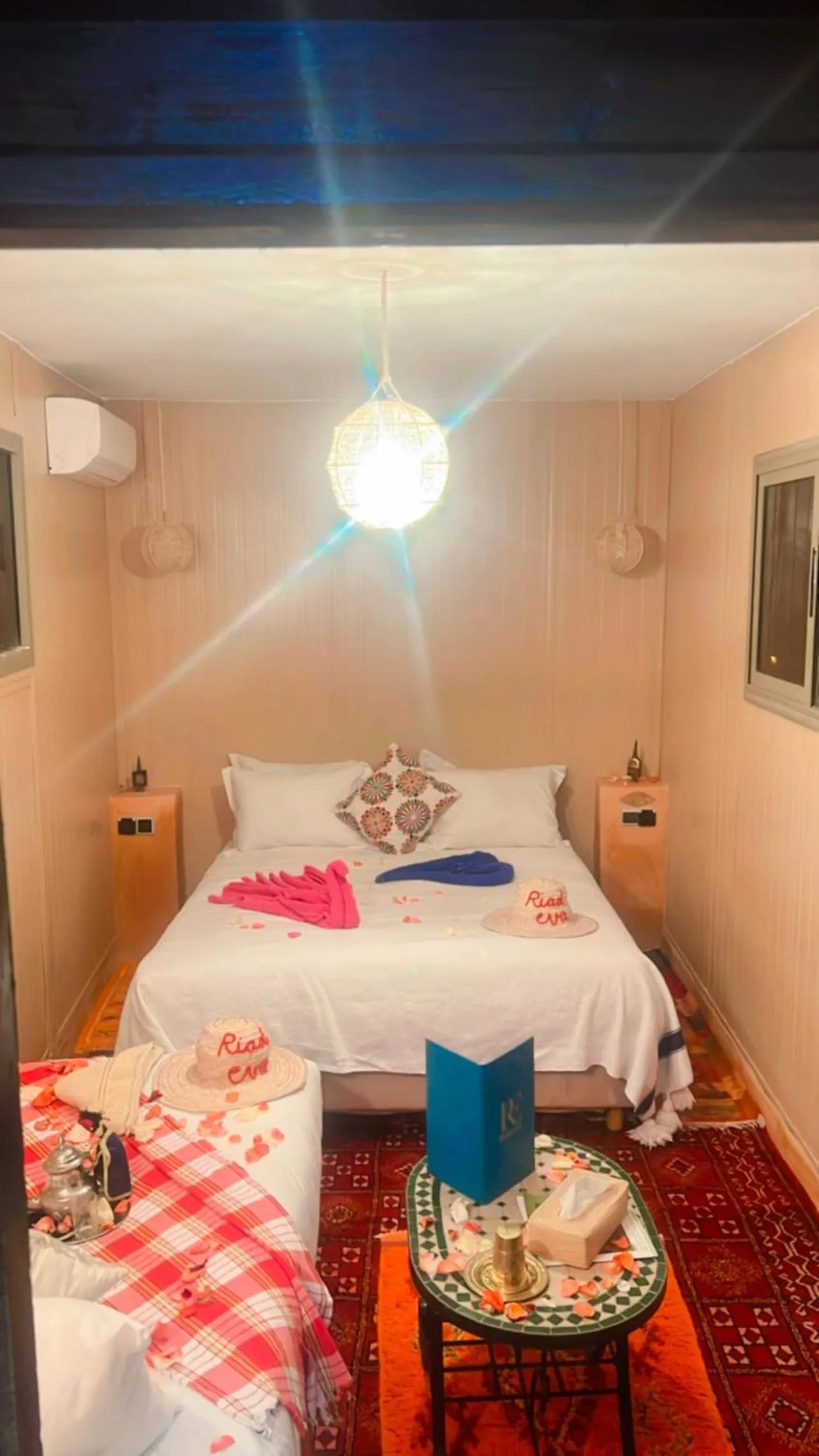 Bed in Riad Eva