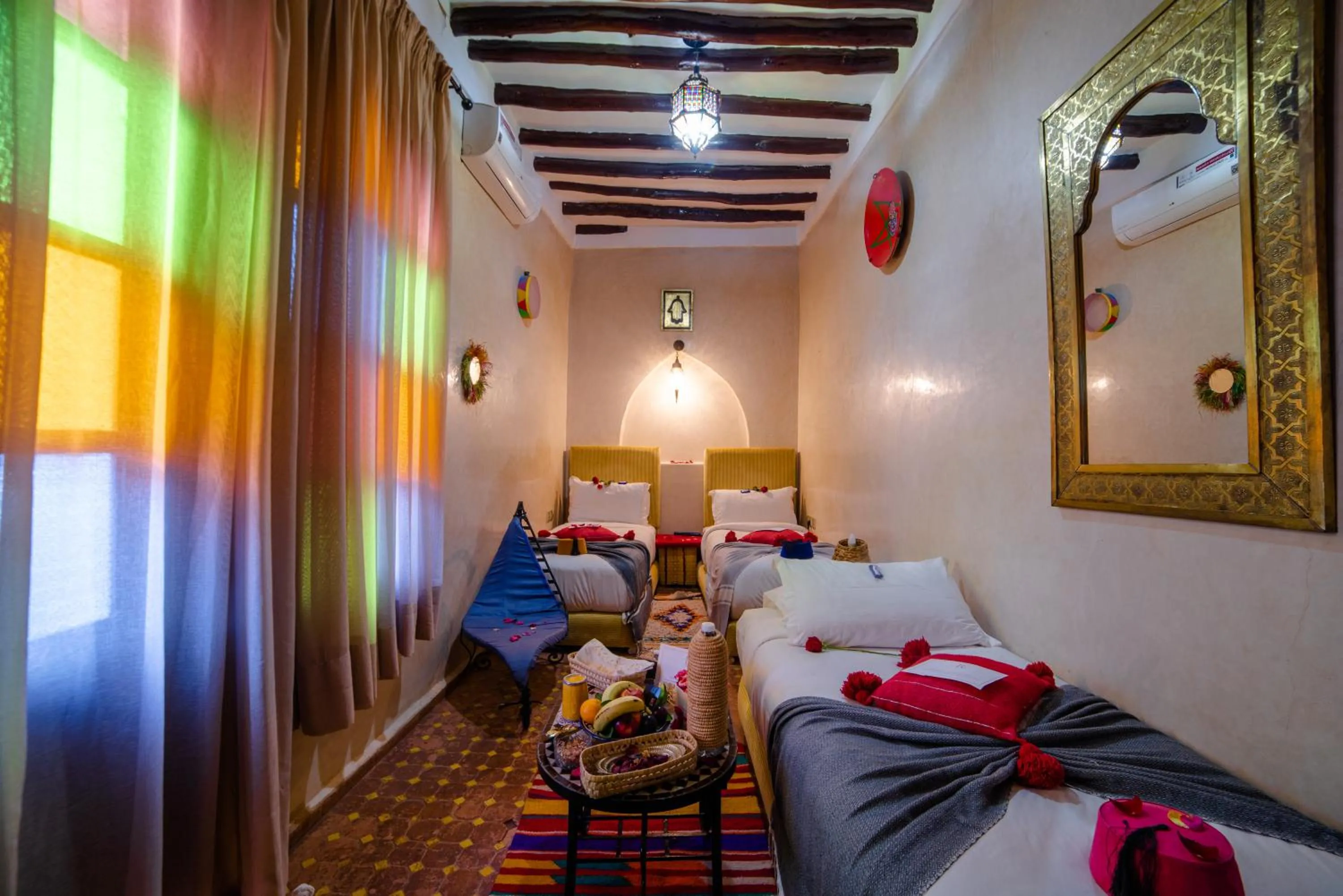 Bed in Riad Eva