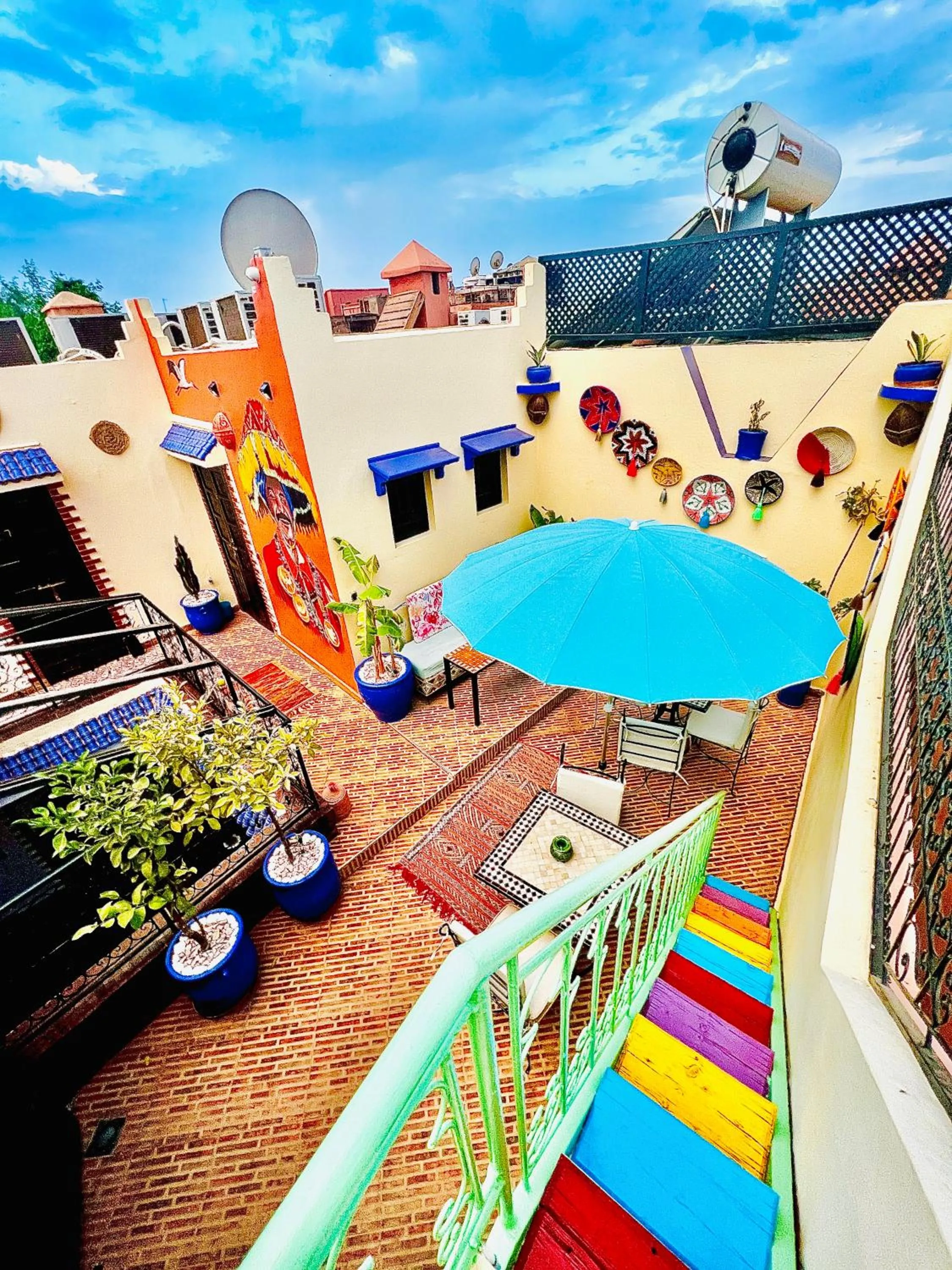 Patio in Riad Eva