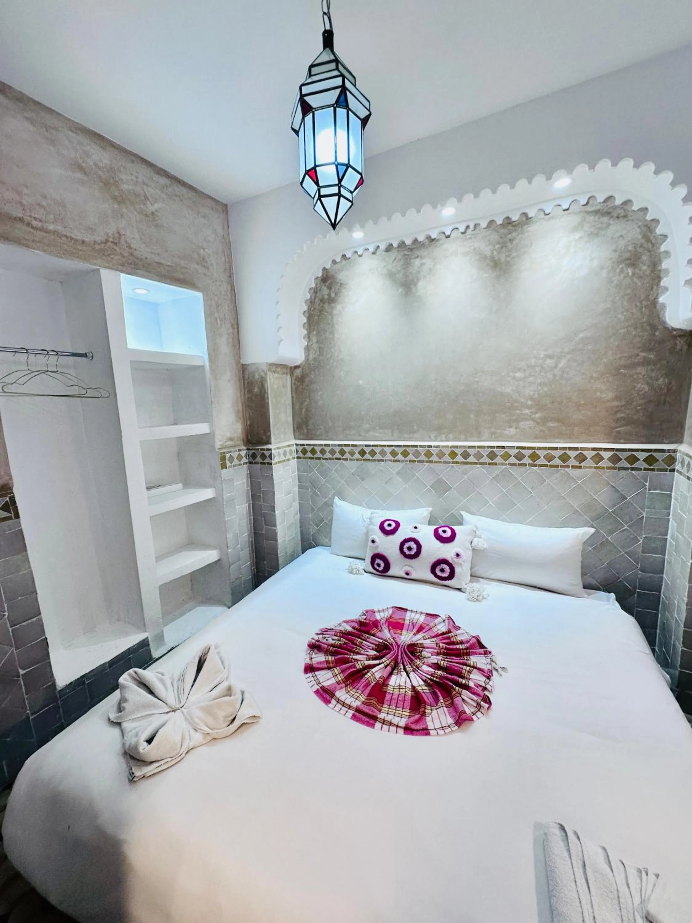 Bed in Riad Eva