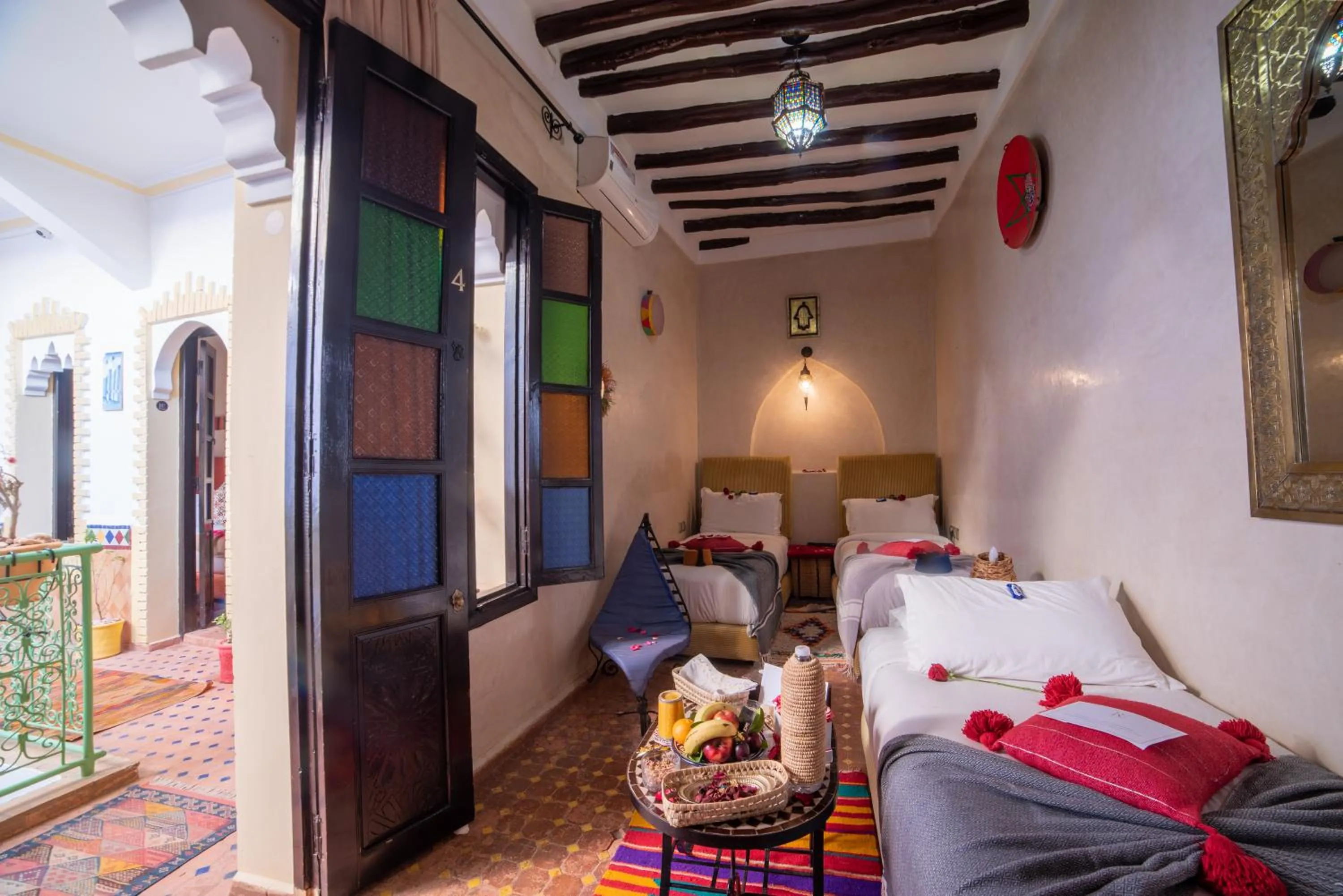 Bed in Riad Eva