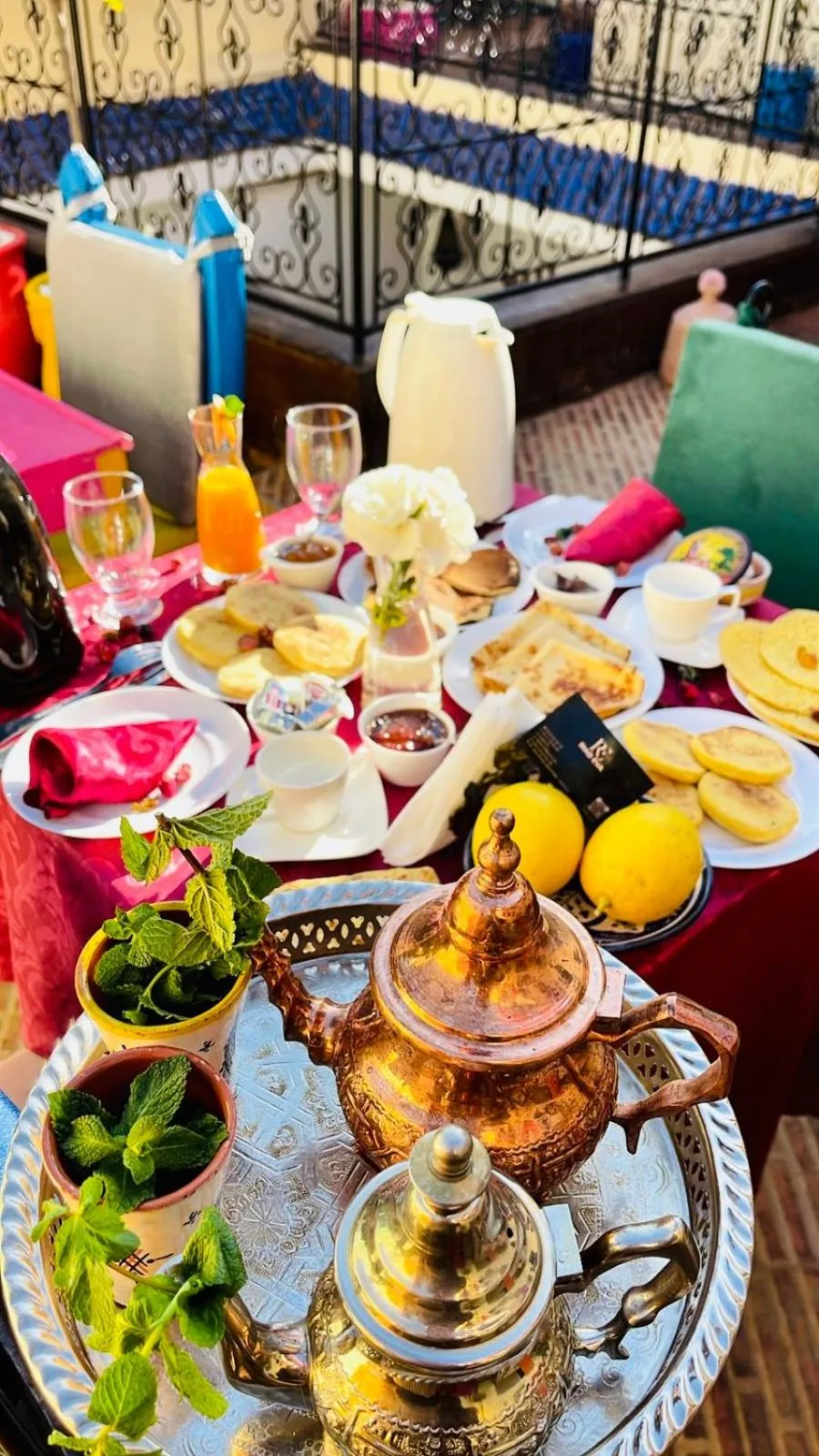 Food and drinks in Riad Eva